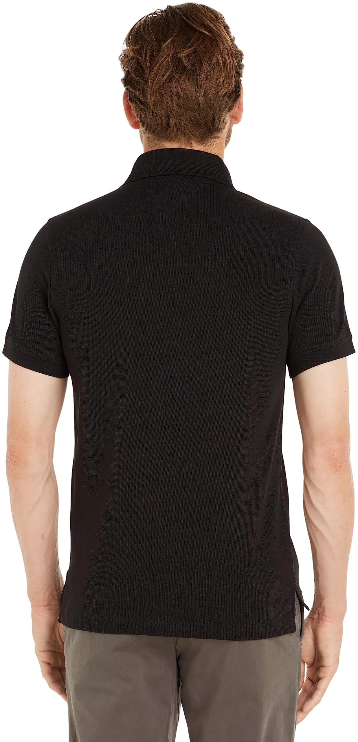 Tommy Hilfiger 1985 Slim Fit Polo Shirt Maniche Corte, Nero, 3XL - immagine 2