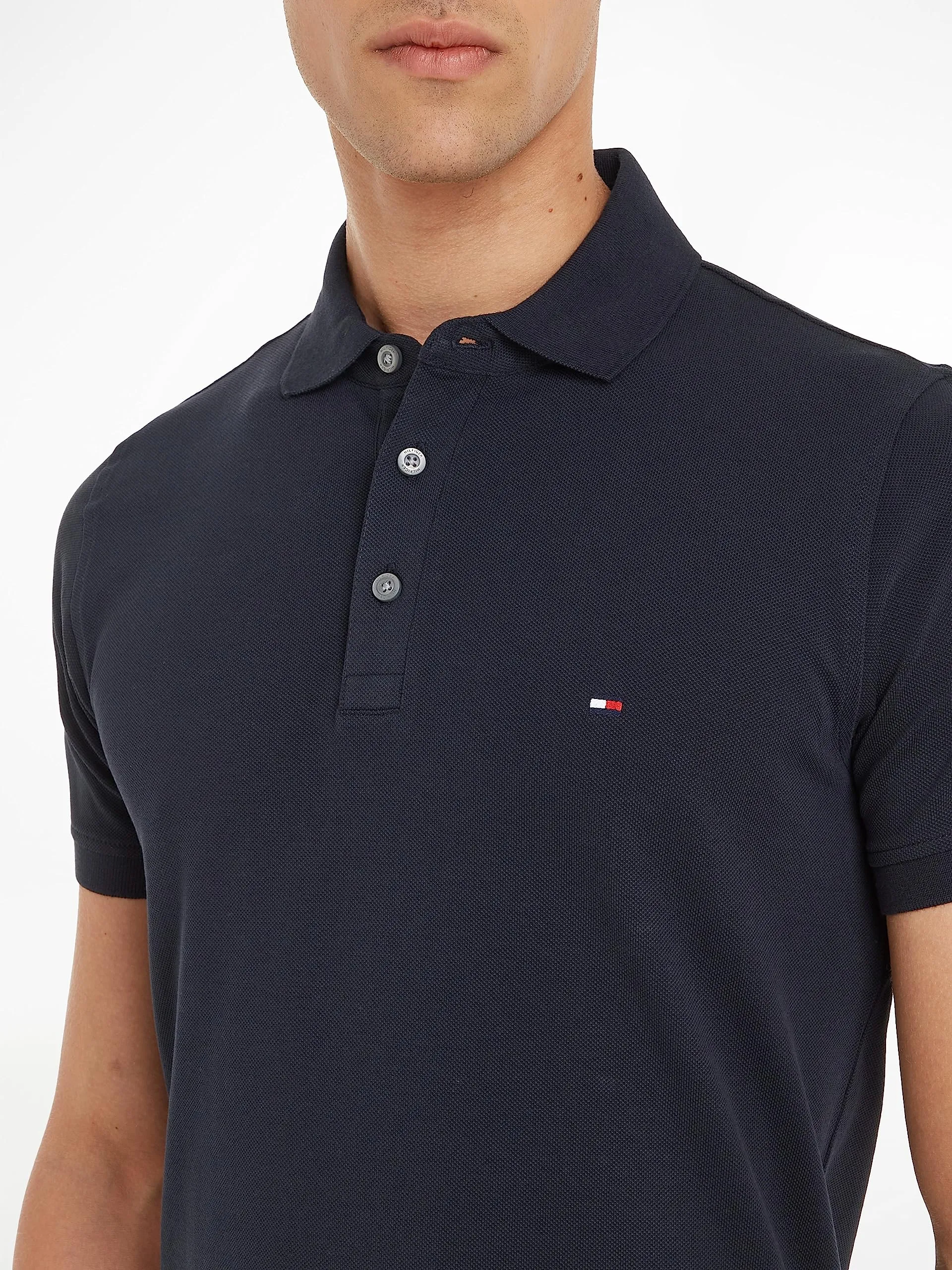 Tommy Hilfiger 1985 Slim Fit Polo Shirt, Blu (Desert Sky), M - immagine 3