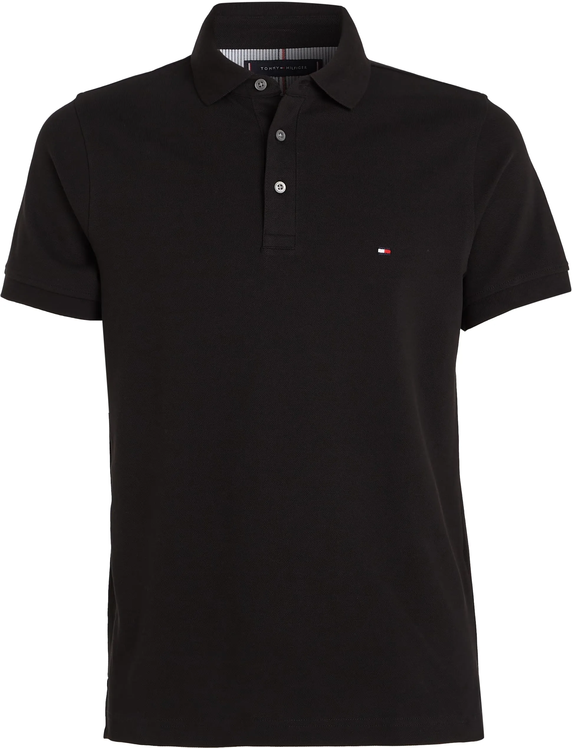 Tommy Hilfiger 1985 Slim Fit Polo Shirt Men, Nero (Black), L - immagine 6
