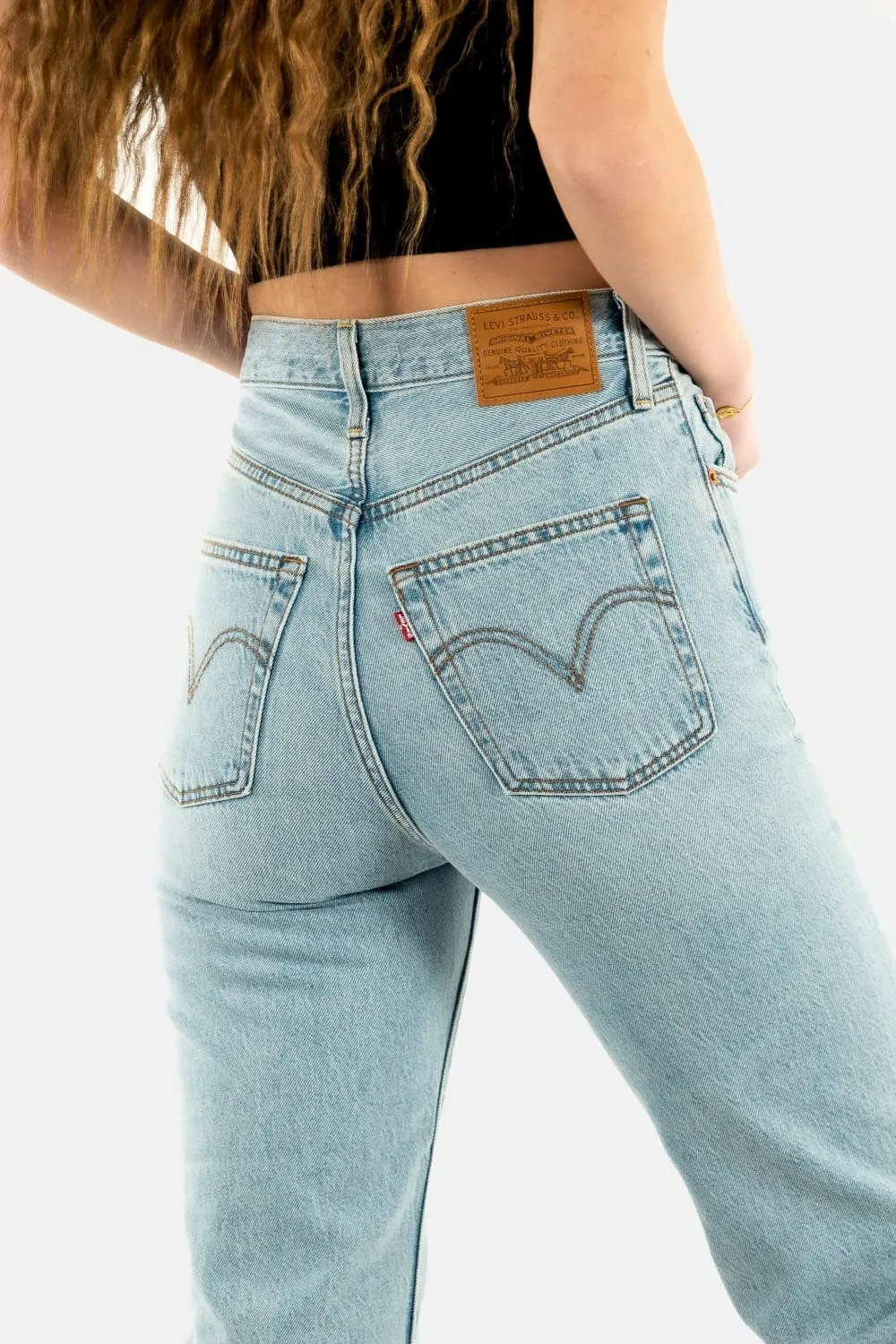 Levi's Ribcage Straight Ankle Jeans, Middle Road, 29W / 27L - immagine 3