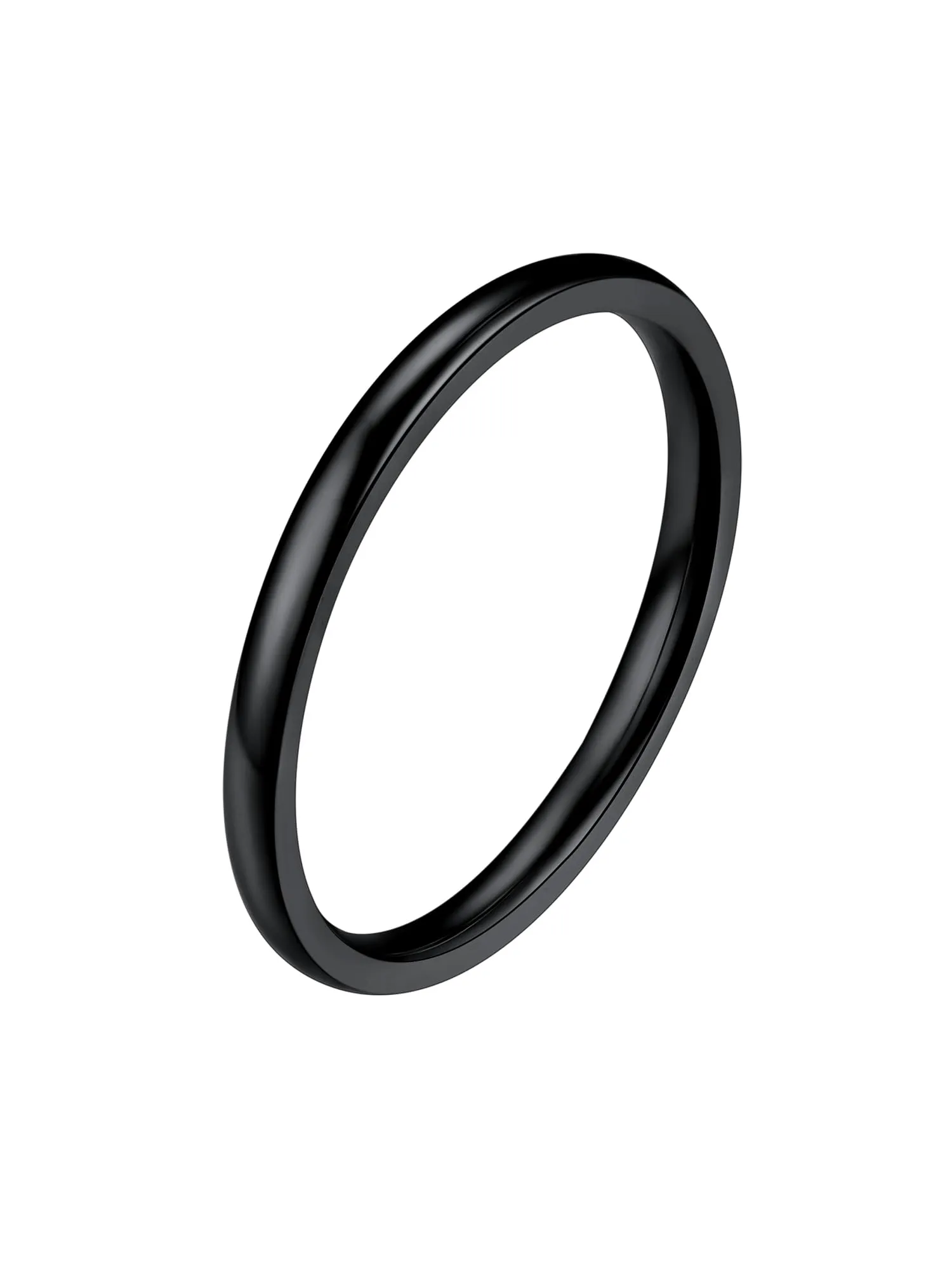 PROSTEEL Anello Fede in Acciaio Inossidabile Nero Misura 29 - immagine 1
