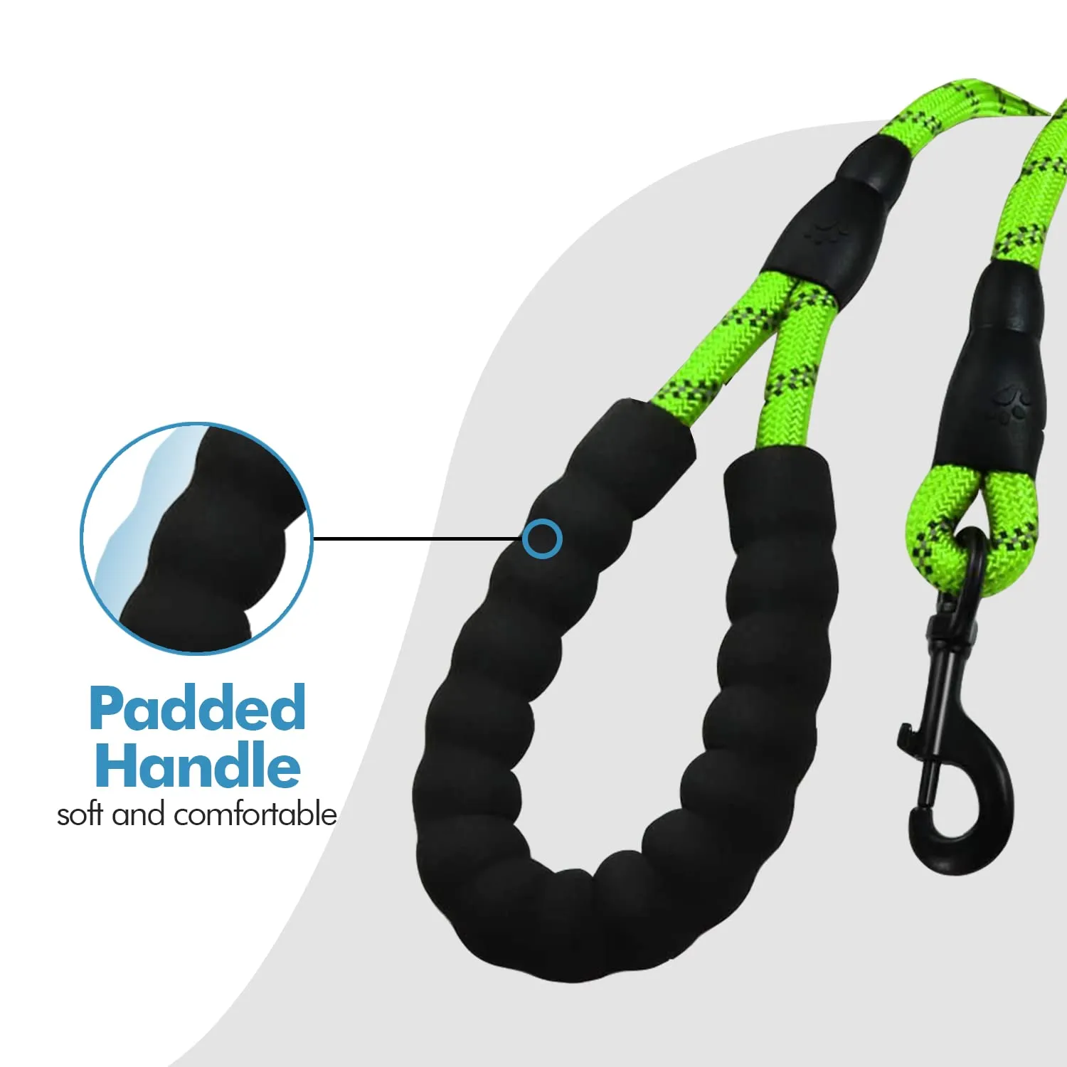 Edipets Guinzaglio per Cani Riflettente con Impugnatura Imbottita, 1.5 m - immagine 3