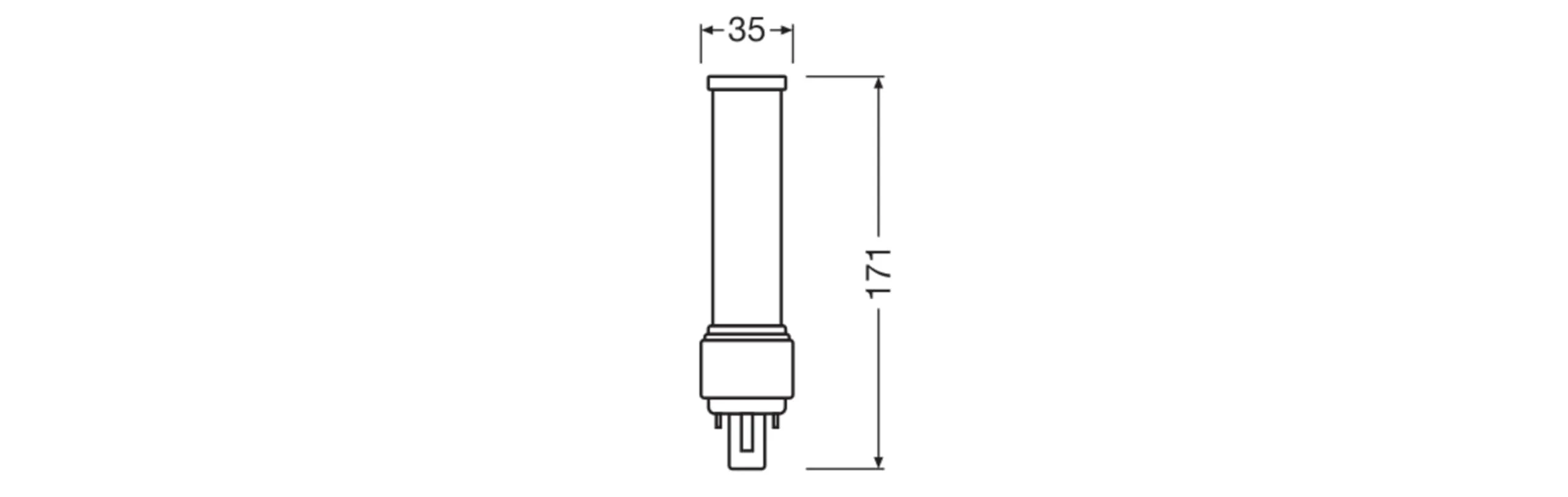 Osram Dulux D LED 26, Base G24D-3, 9W, 1100 lumen, Bianco Freddo 4000K - immagine 3