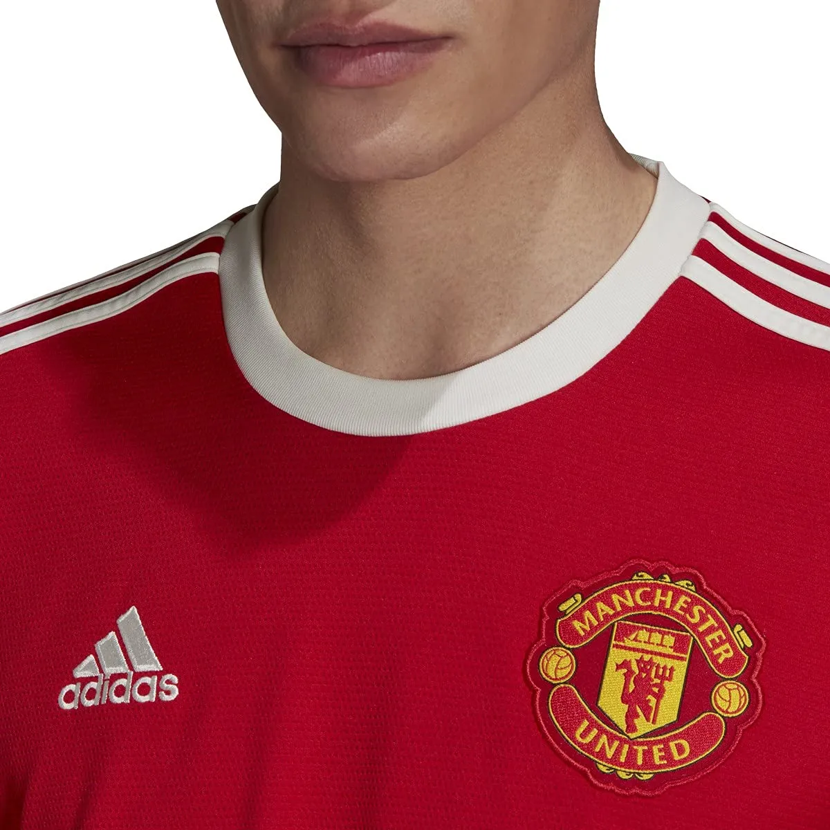 adidas Manchester United Home Jersey 2021-22, Men's, Red, XXL - immagine 6