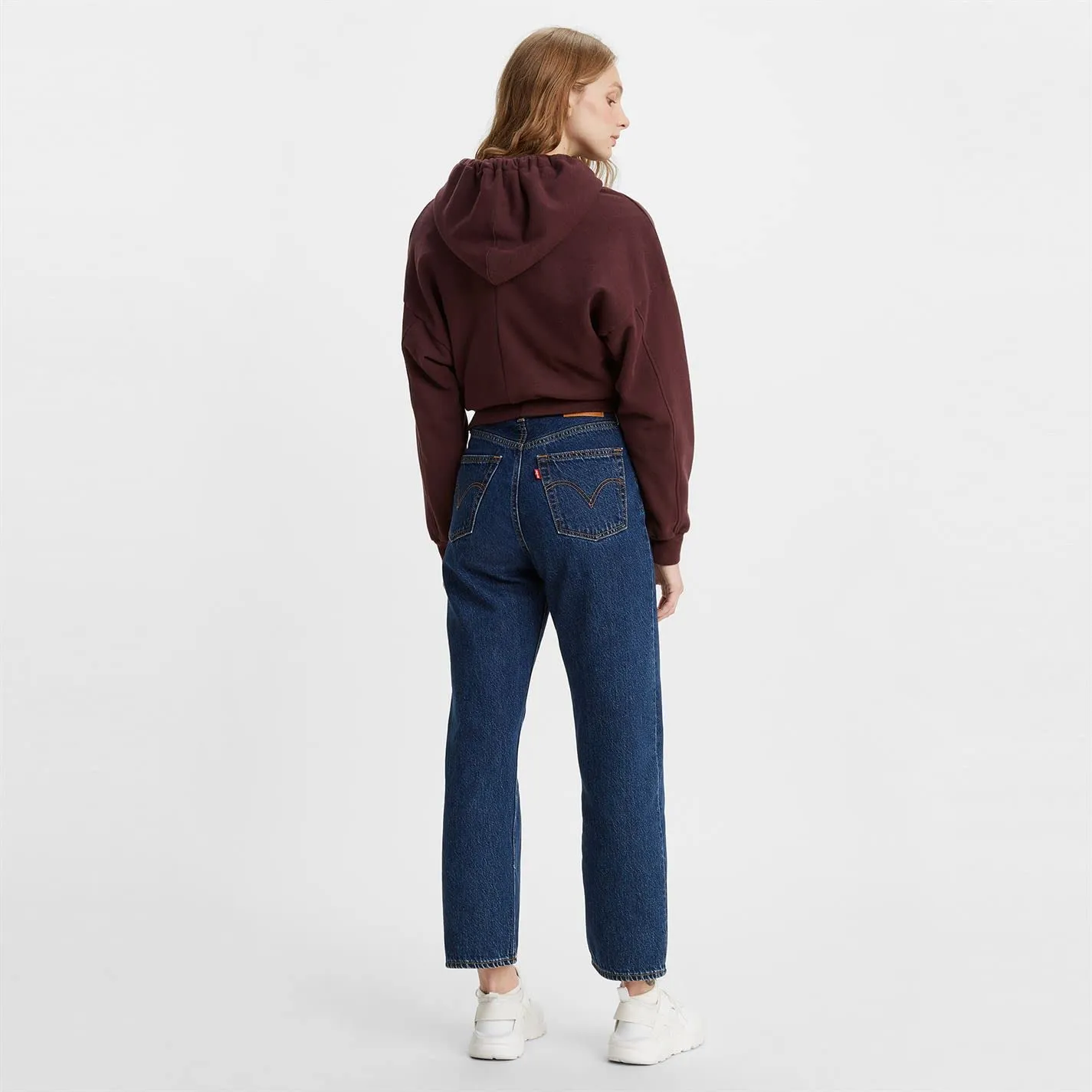 Levi's Ribcage Straight Ankle Jeans, Dark Mineral, 27W / 29L - immagine 5