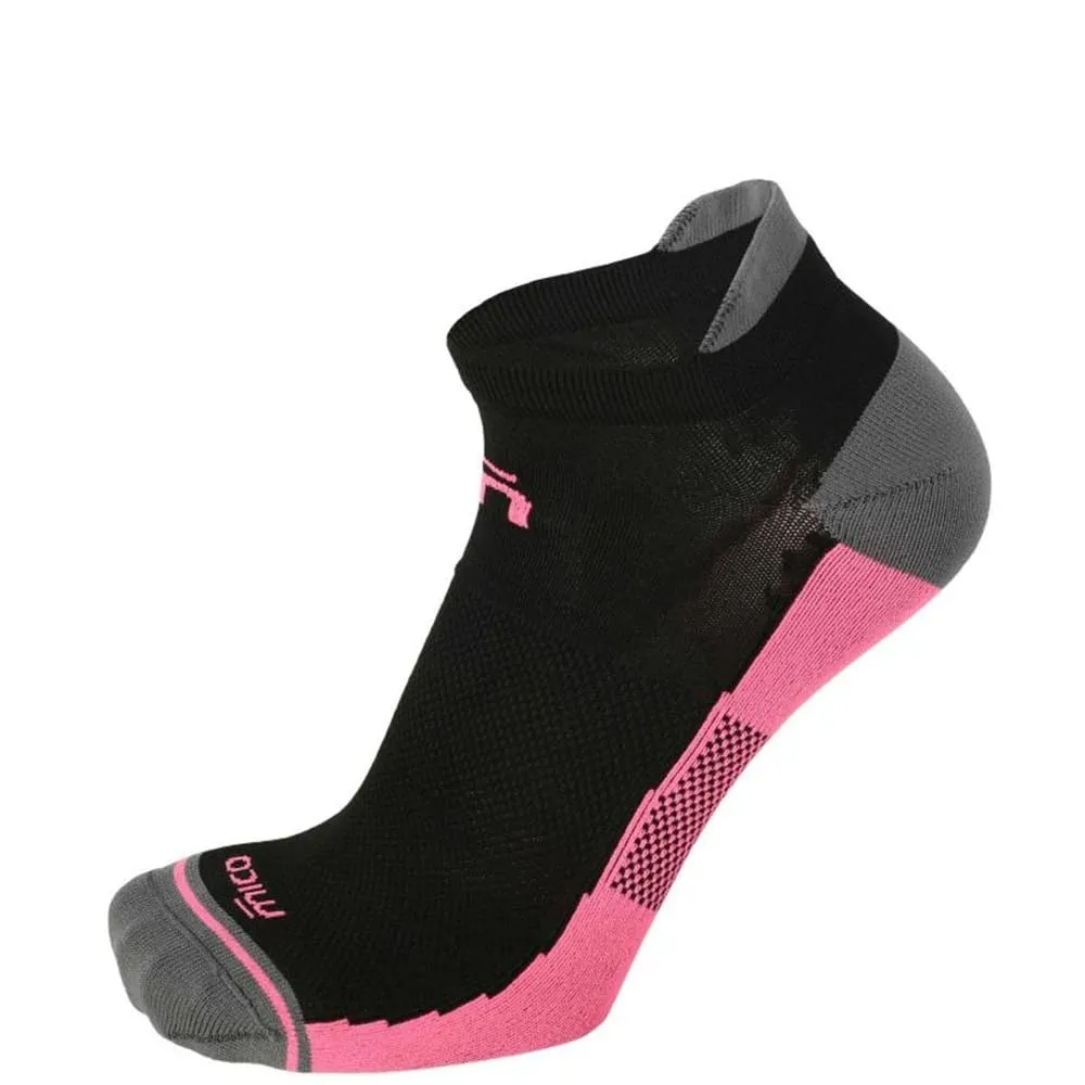 MICO Calza da Running Donna Extralight Weight X-Performance CA01279 (L, Nero/Fucsia) - immagine 1