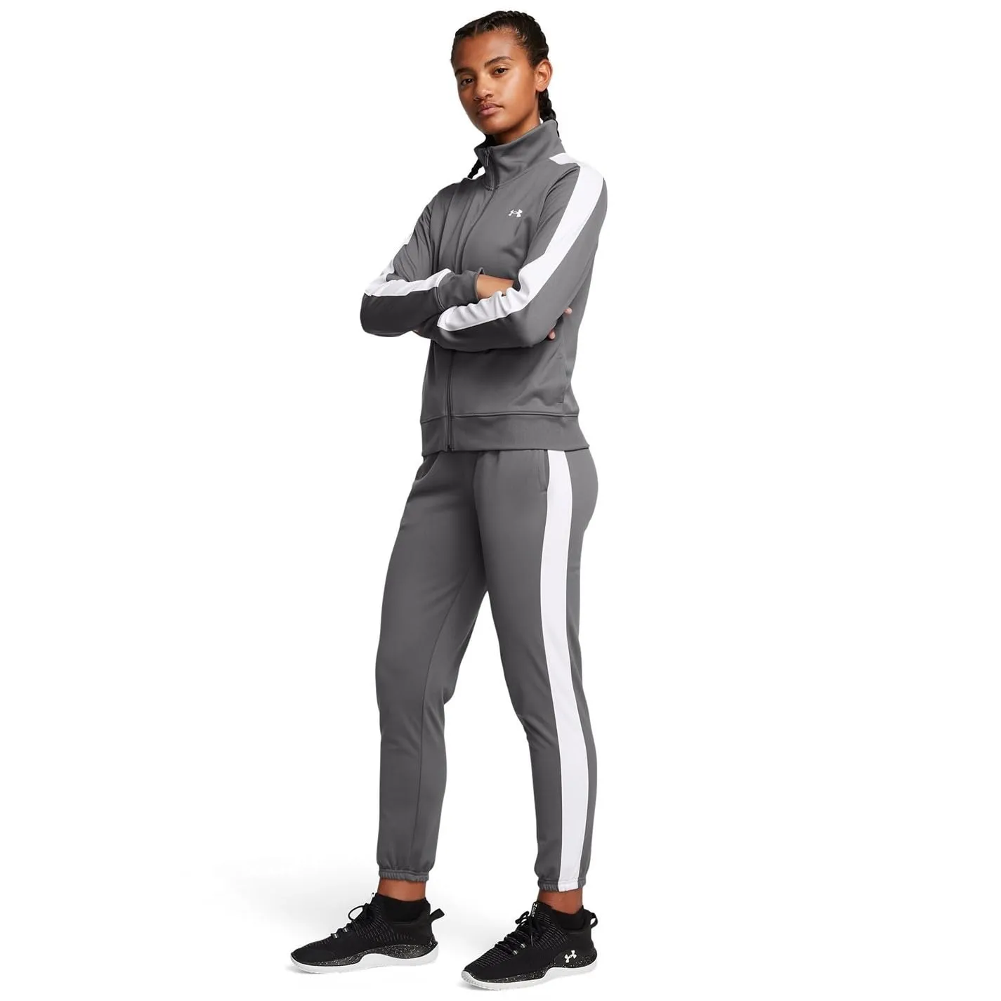 Under Armour Tricot Tracksuit Pants - Gray - S - immagine 2