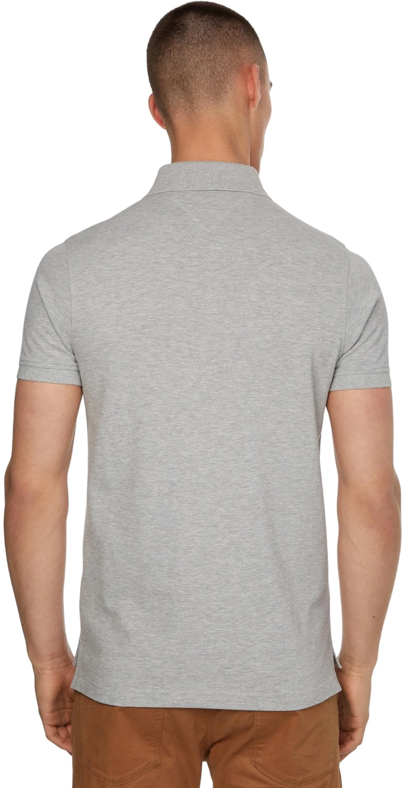 Tommy Hilfiger 1985 Slim Fit Polo Shirt, Light Grey Heather, XL - immagine 2