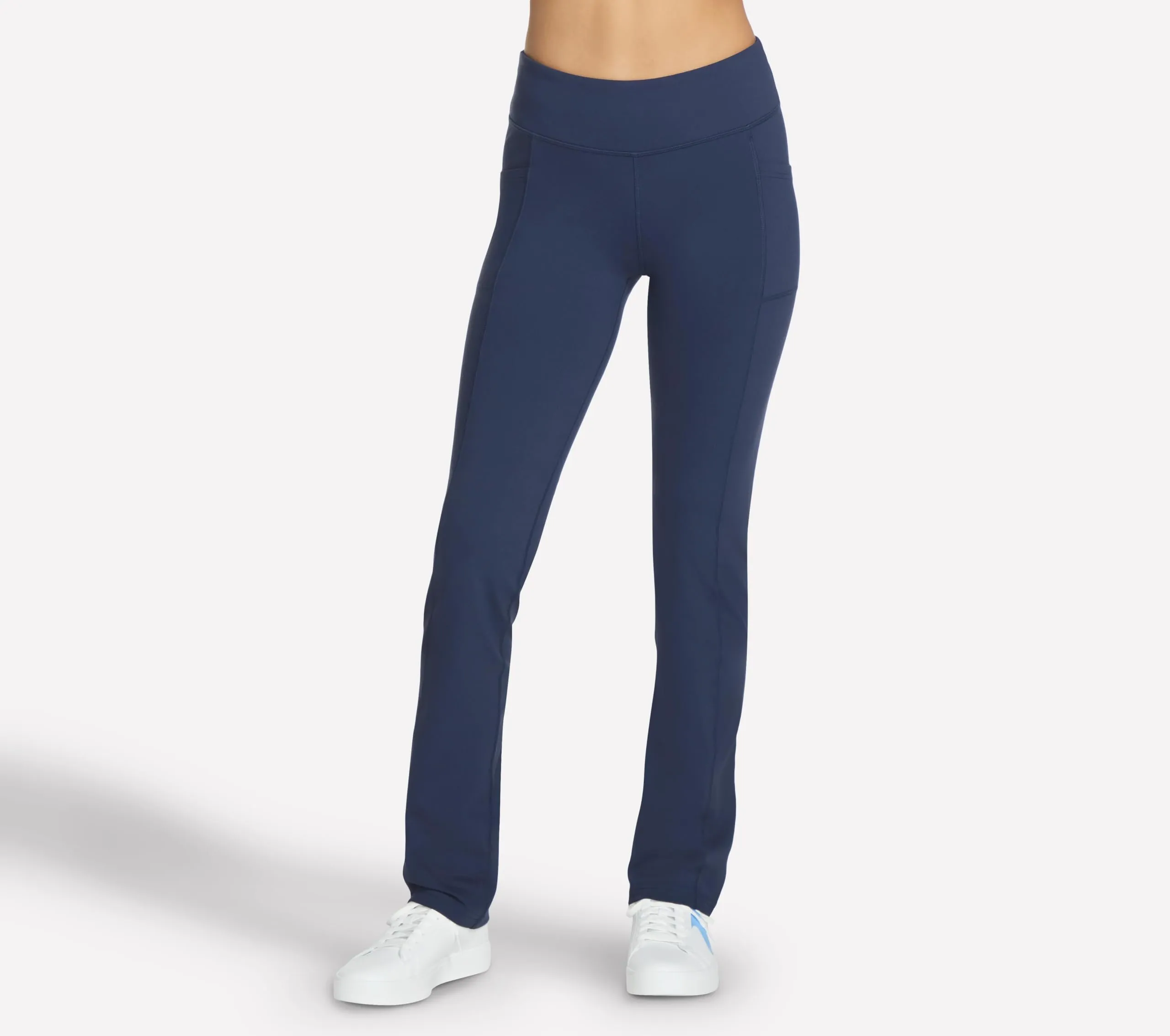Skechers Go Walk Pantaloni da Donna a Vita Alta, Navy, M Petite - immagine 3