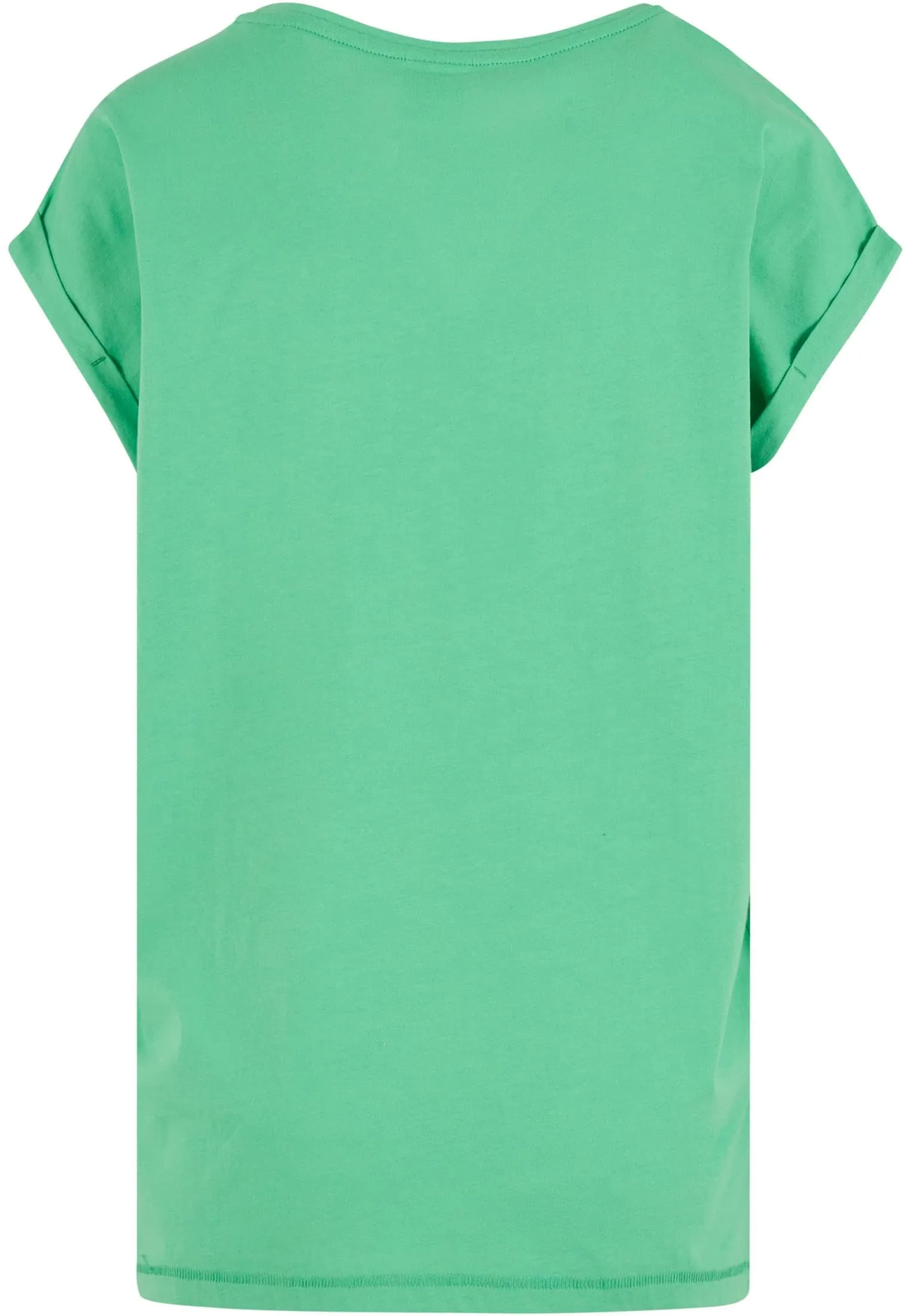 Urban Classics T-shirt Donna con Manica Arrotolata in Cotone, Rosso Ciliegia, XXL - immagine 5