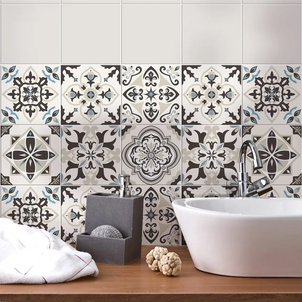 RE-COVERTILES Adesivi Piastrelle in PVC Animalier, 24 Pz 10x10 cm, PS00022 - immagine 1