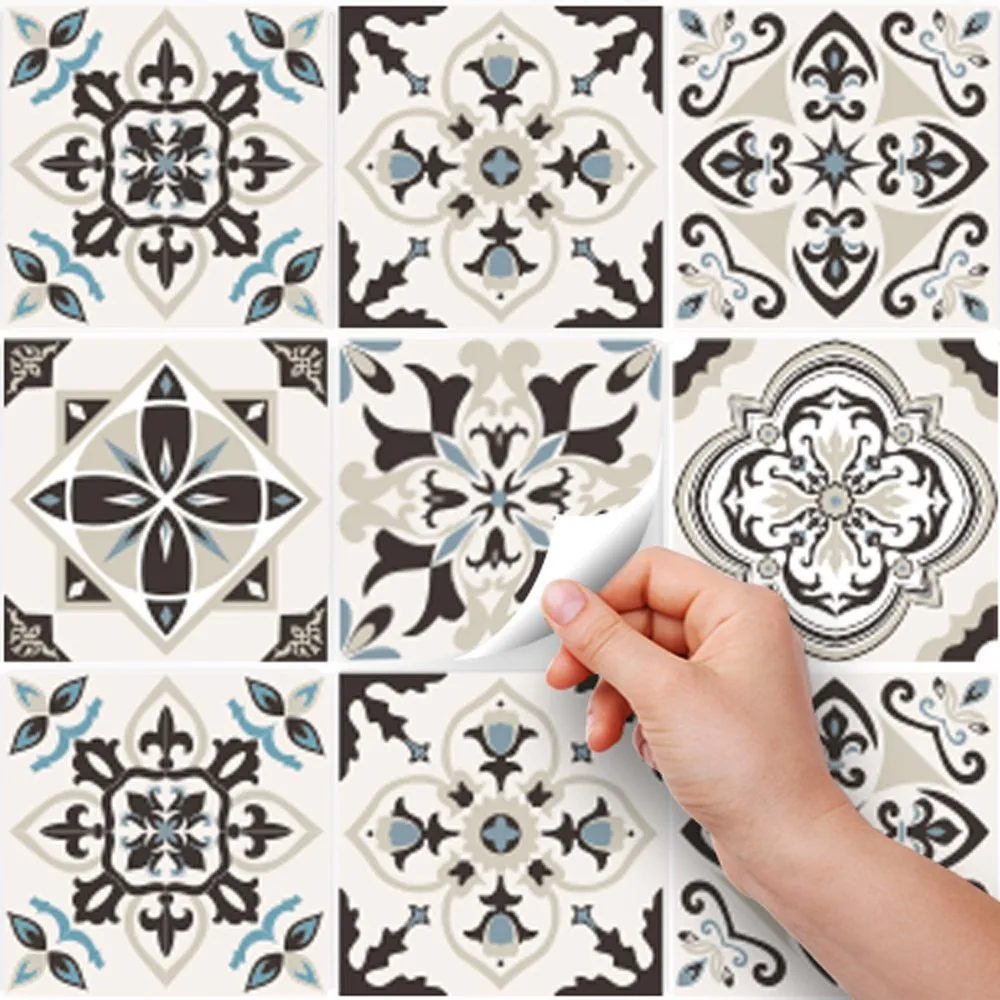 RE-COVERTILES Adesivi Piastrelle in PVC Animalier, 24 Pz 10x10 cm, PS00022 - immagine 2