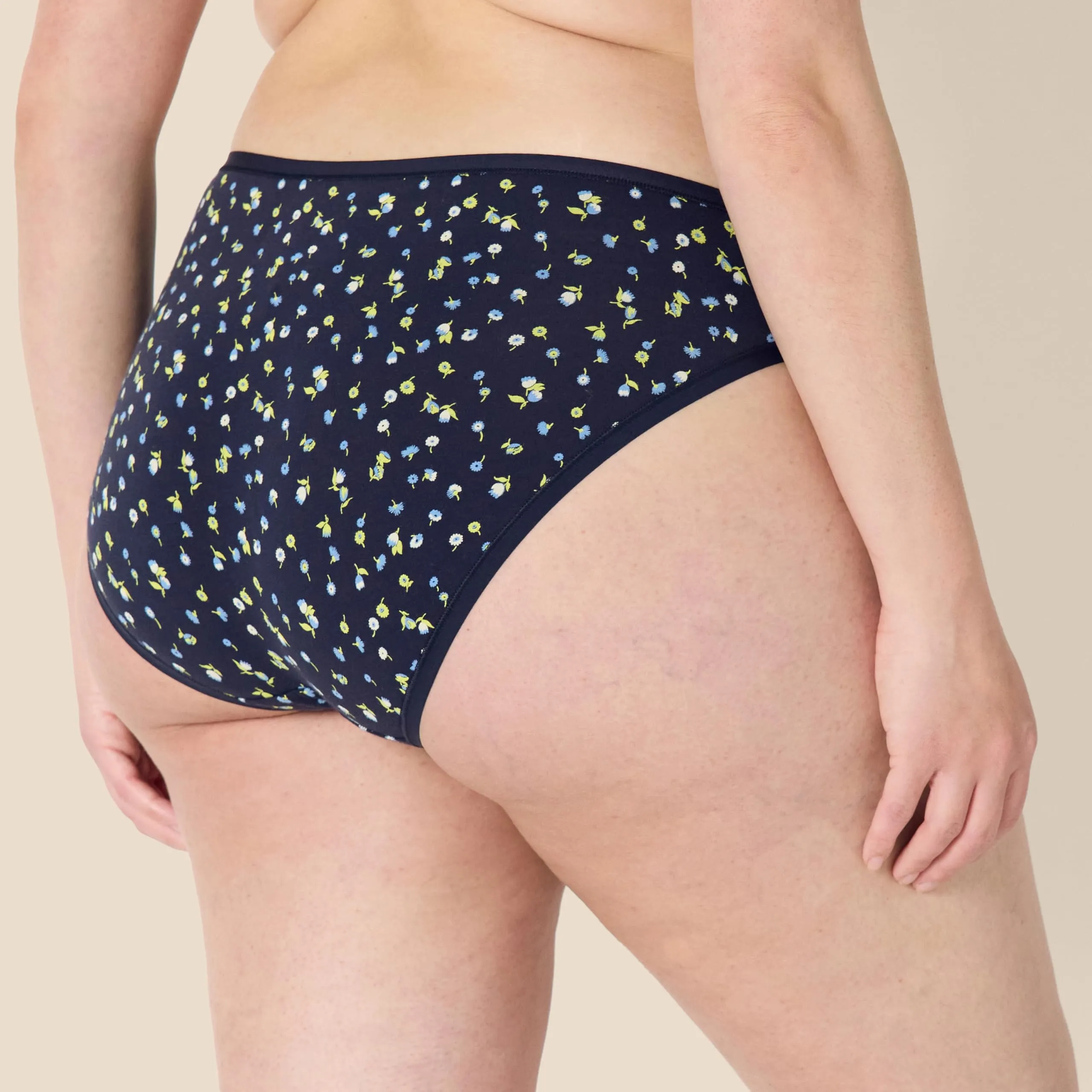 Amazon Essentials Slip Bikini in Cotone Donna, Pacco da 6, Multicolore Floreale Stampa Petali, 50 - immagine 7