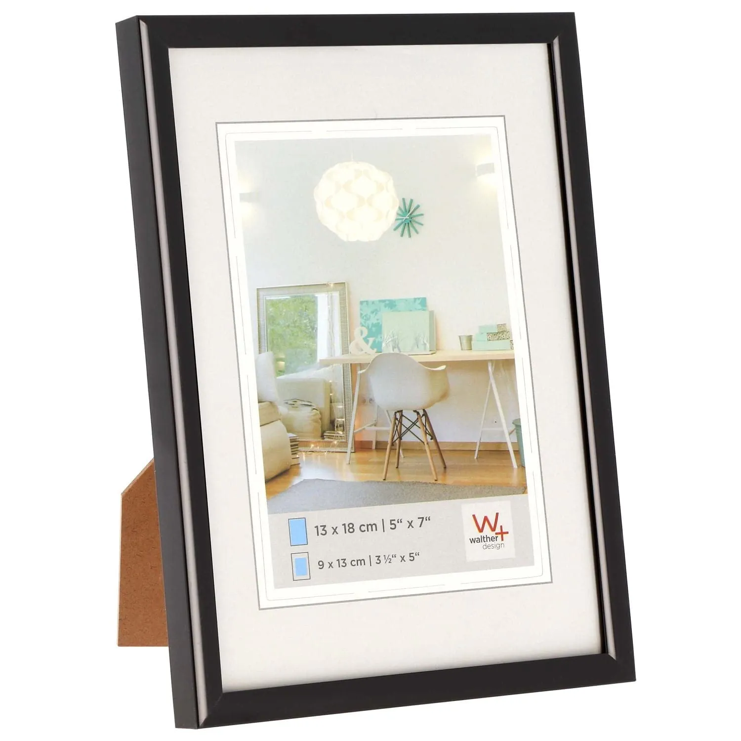 Walther Design New Lifestyle Cornice per Quadri in Plastica Acciaio 60 x 80 cm KVX080D - immagine 1
