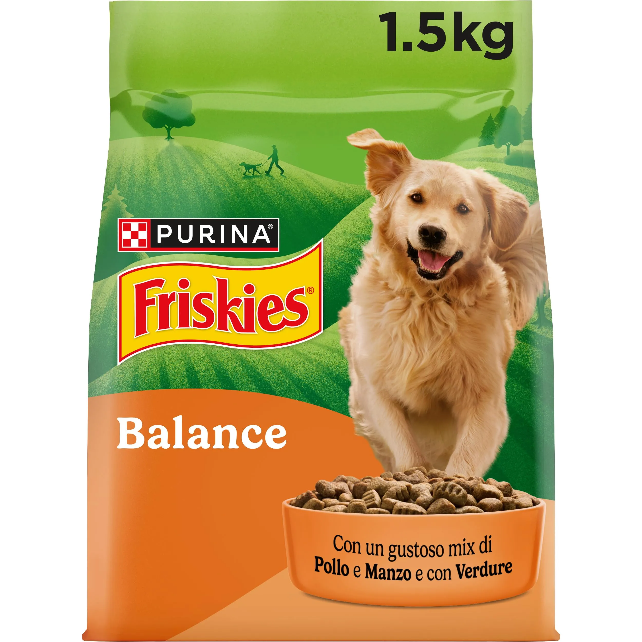 Purina Friskies Balance crocchette per cani adulti Pollo, Manzo e Verdure, 6 x 1.5kg - immagine 3