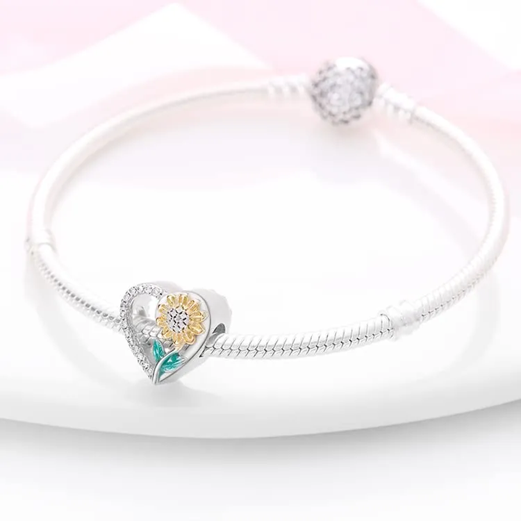 Pandach Bead Charm in Argento Sterling 925 con Cubic Zirconia per Braccialetti e Collane Europei - immagine 5