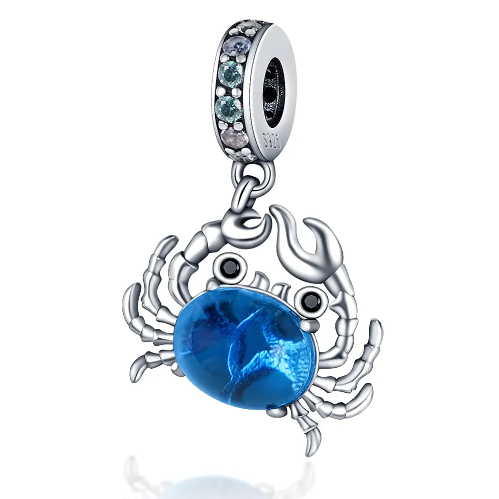 Pandach Bead Charm Ciondolo Argento Sterling 925 con Cubic Zirconia per Braccialetti e Collane Europei - immagine 1