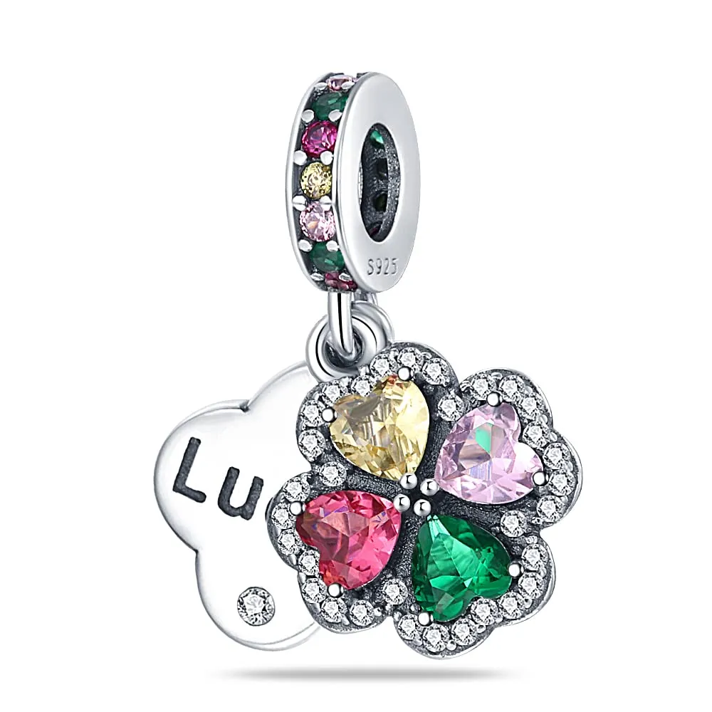 Pandach Bead Charm in Argento Sterling 925 con Cubic Zirconia per Braccialetti e Collane Europei - immagine 1