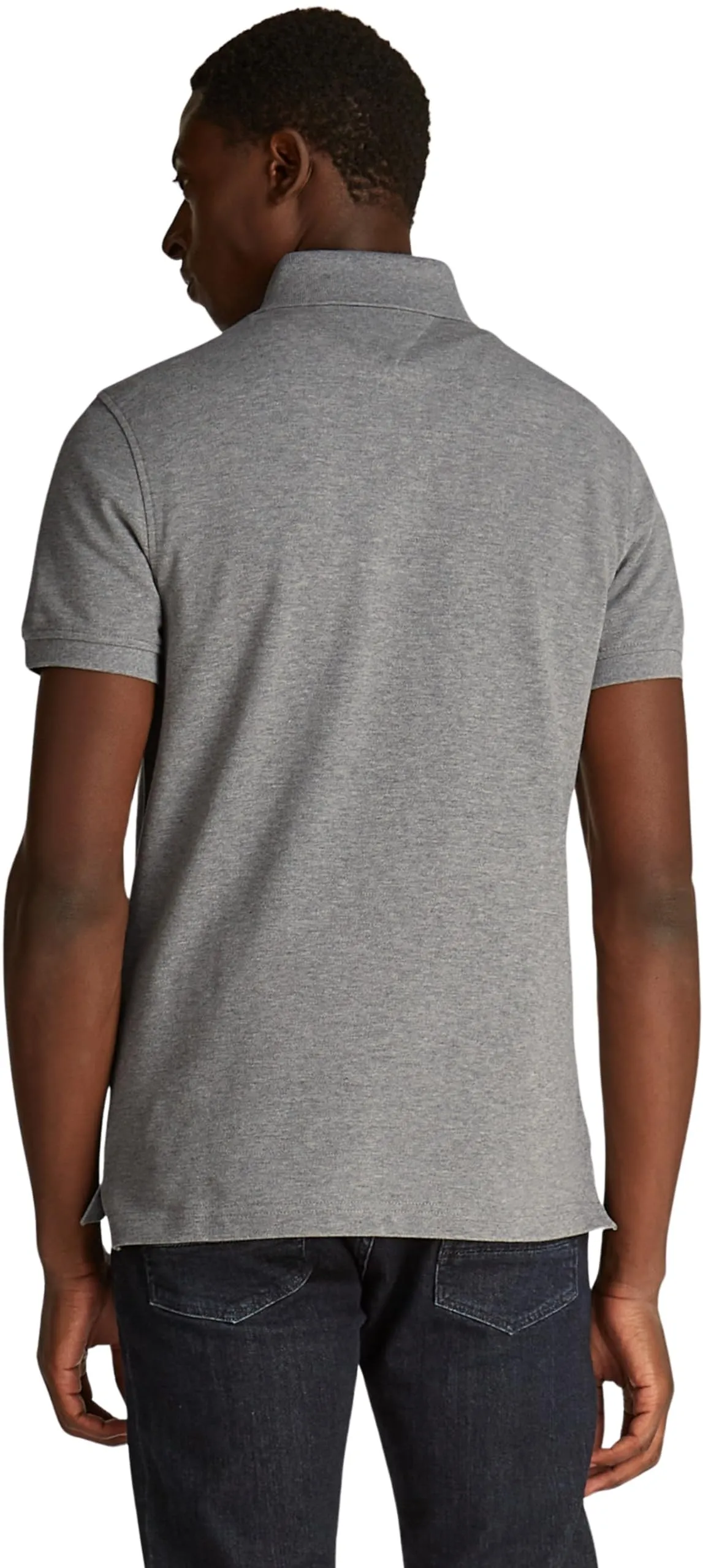 Tommy Hilfiger Polo Maniche Corte 1985 Slim Fit, Grigio (Medium Grey Heather), XL - immagine 2