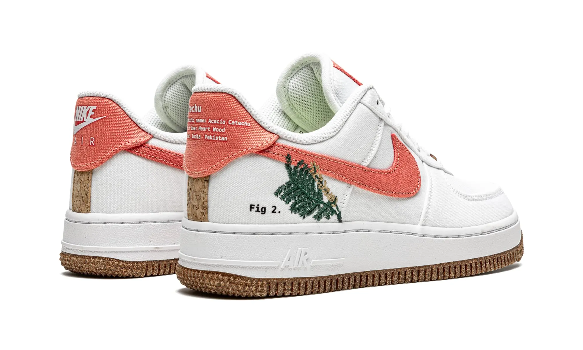Nike Air Force 1 '07 M2Z2 Tela WMNS - Bianco, Ossidiana, Nero, Multicolore - immagine 3