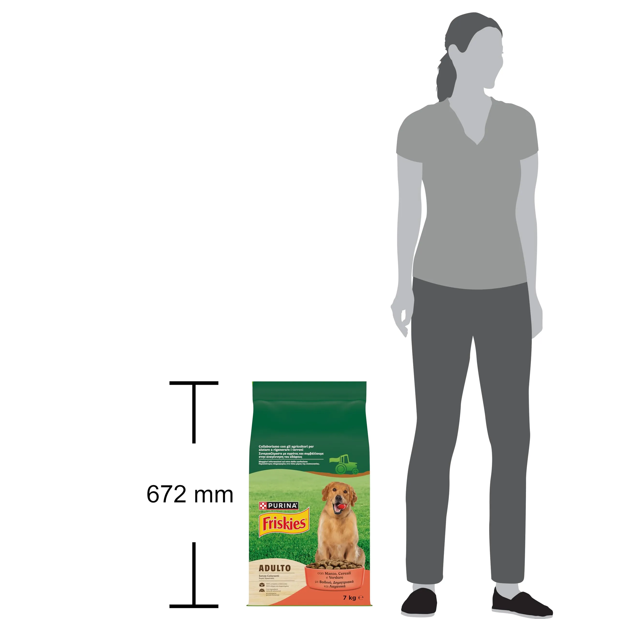 Friskies Cane Crocchette Adulto con Manzo, Cereali e Verdure, 7 kg - immagine 6