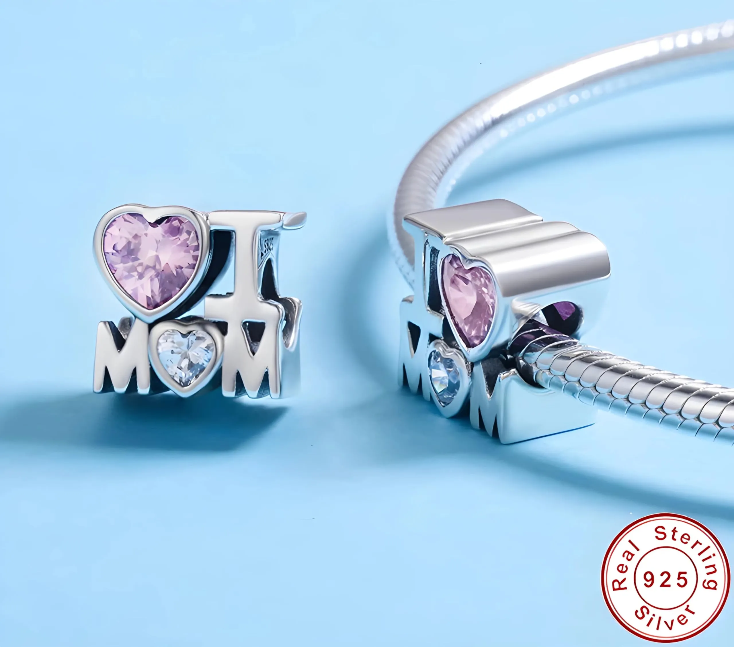 JCaleydo Charm G 14 in Argento Sterling 925 Compatibile con Bracciale Pandora JC342 - immagine 3