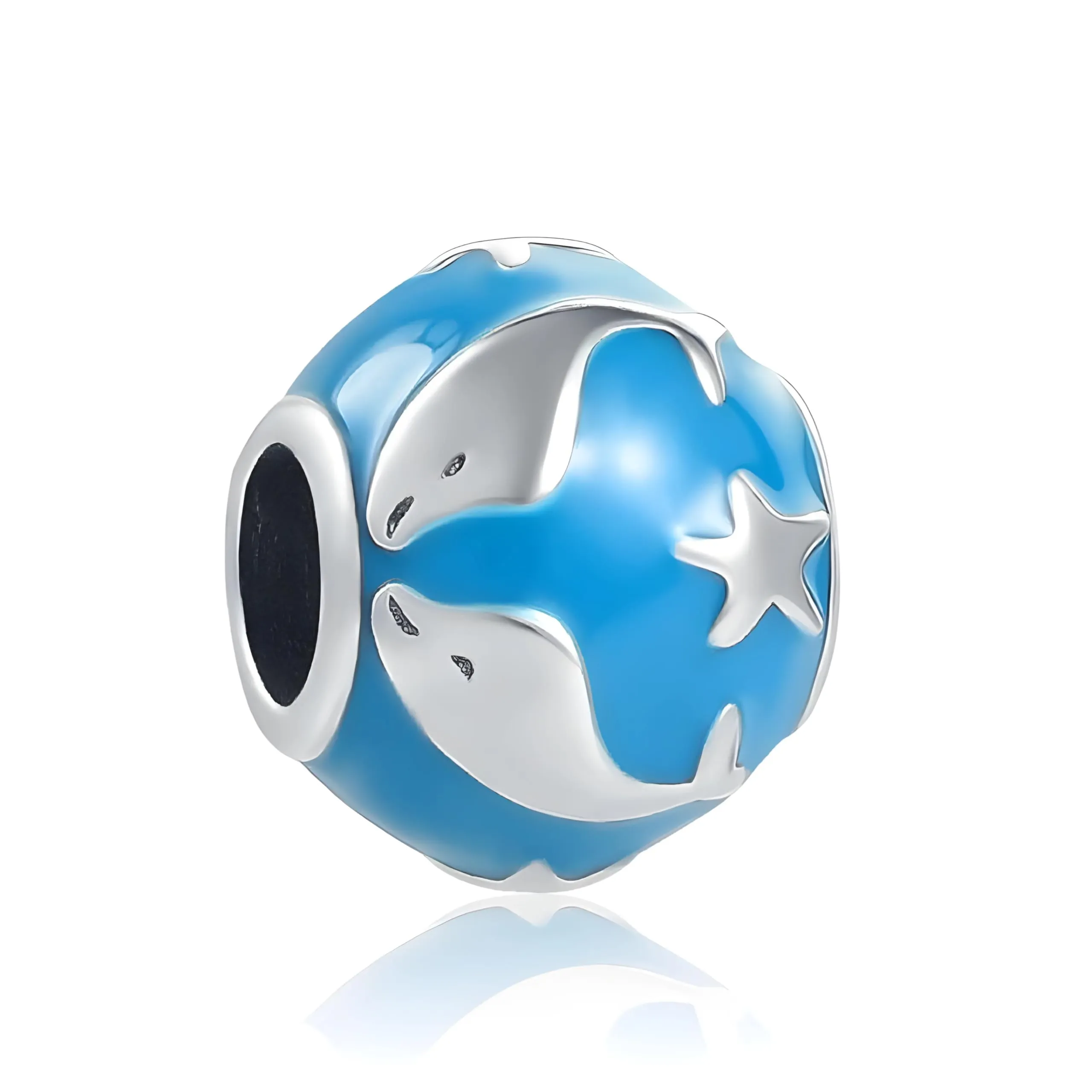 JCaleydo G37 Charm in Argento Sterling 925 Compatibile con Bracciale Pandora - immagine 1