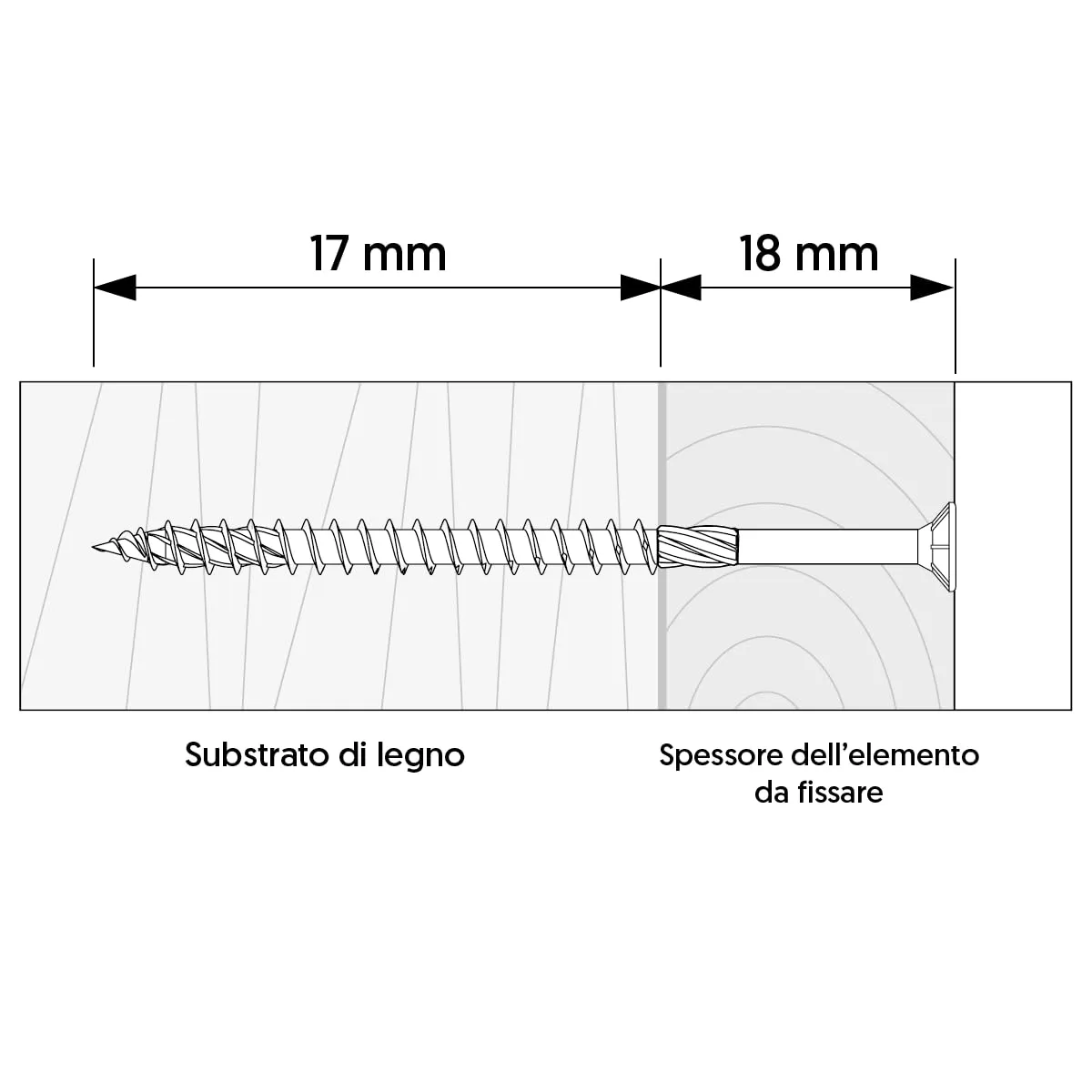 KLIMAS Viti per legno Torx a testa svasata 3,5 x 35 mm, 500 pezzi, Giallo - immagine 2