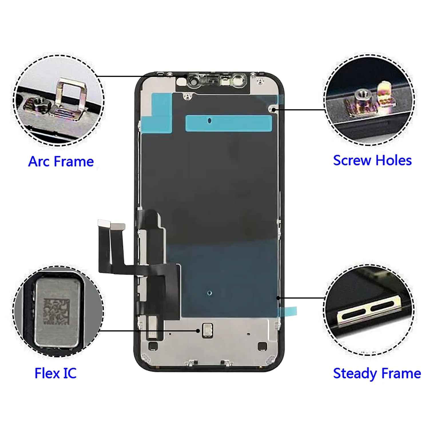 Brinonac Display per iPhone 11 6,1" Schermo LCD FHD COF Kit Sostituzione Digitizer - immagine 7