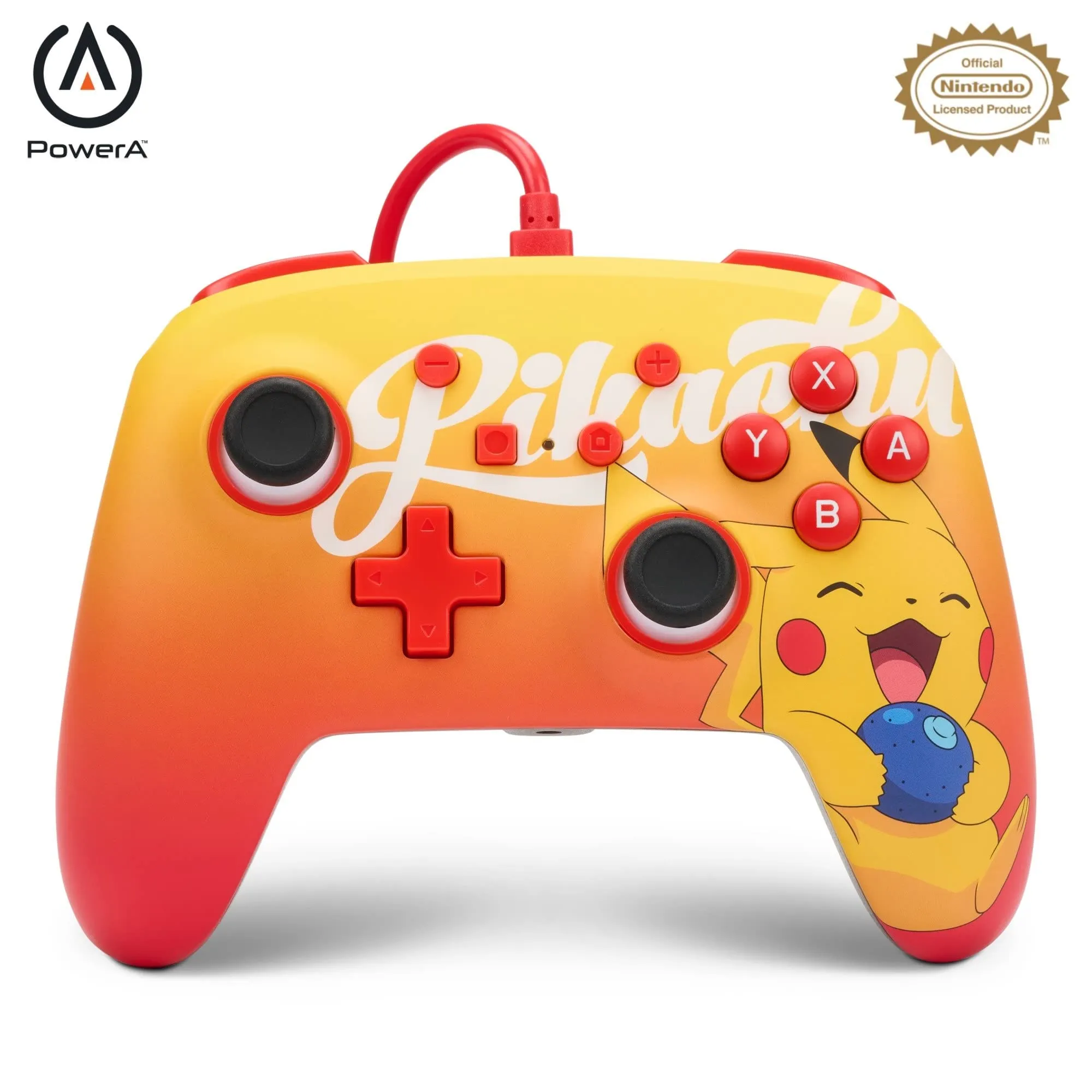PowerA Controller Cablato Avanzato per Nintendo Switch - Oran Berry Pikachu - immagine 1