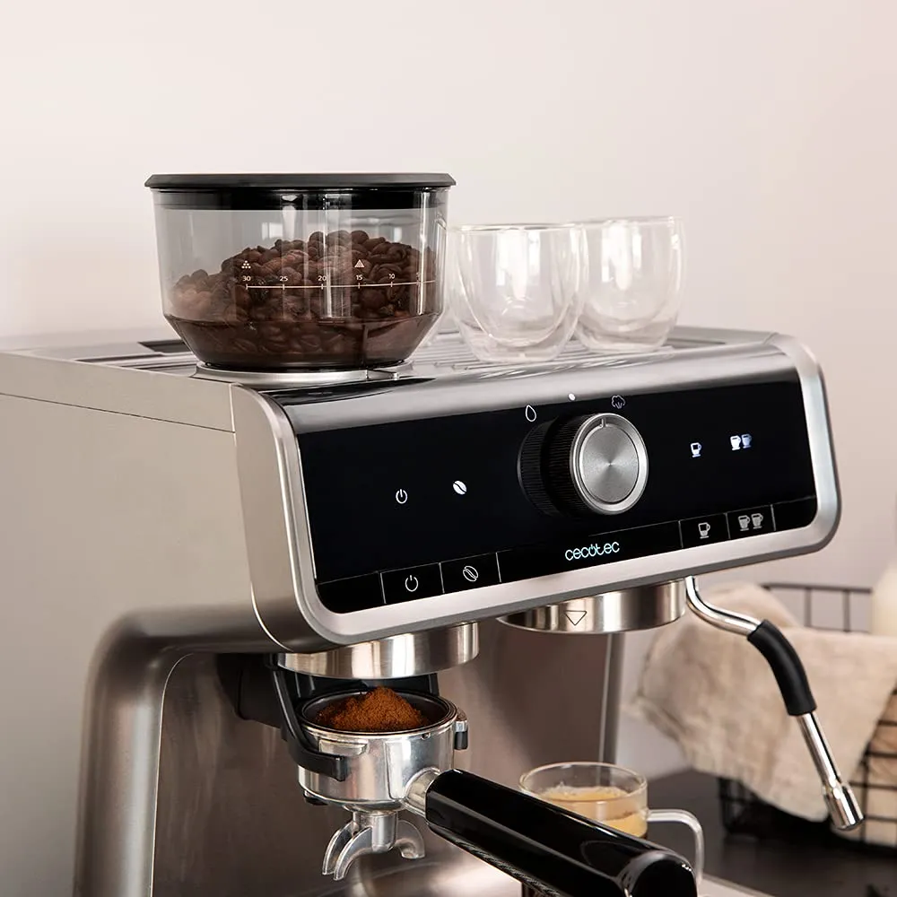 Cecotec Cumbia Power Espresso Macchina del Caffè 20 Bar con Macinacaffè, Thermoblock, 2,5 L, Vaporizzatore, 1550 W - immagine 9