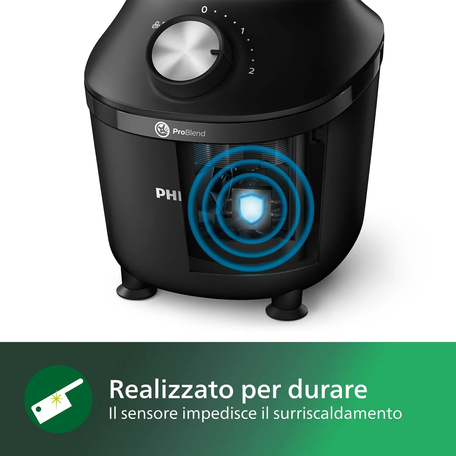 Philips Frullatore Elettrico 3000 ProBlend HR2291/41, 600W, 2L, Nero - immagine 3