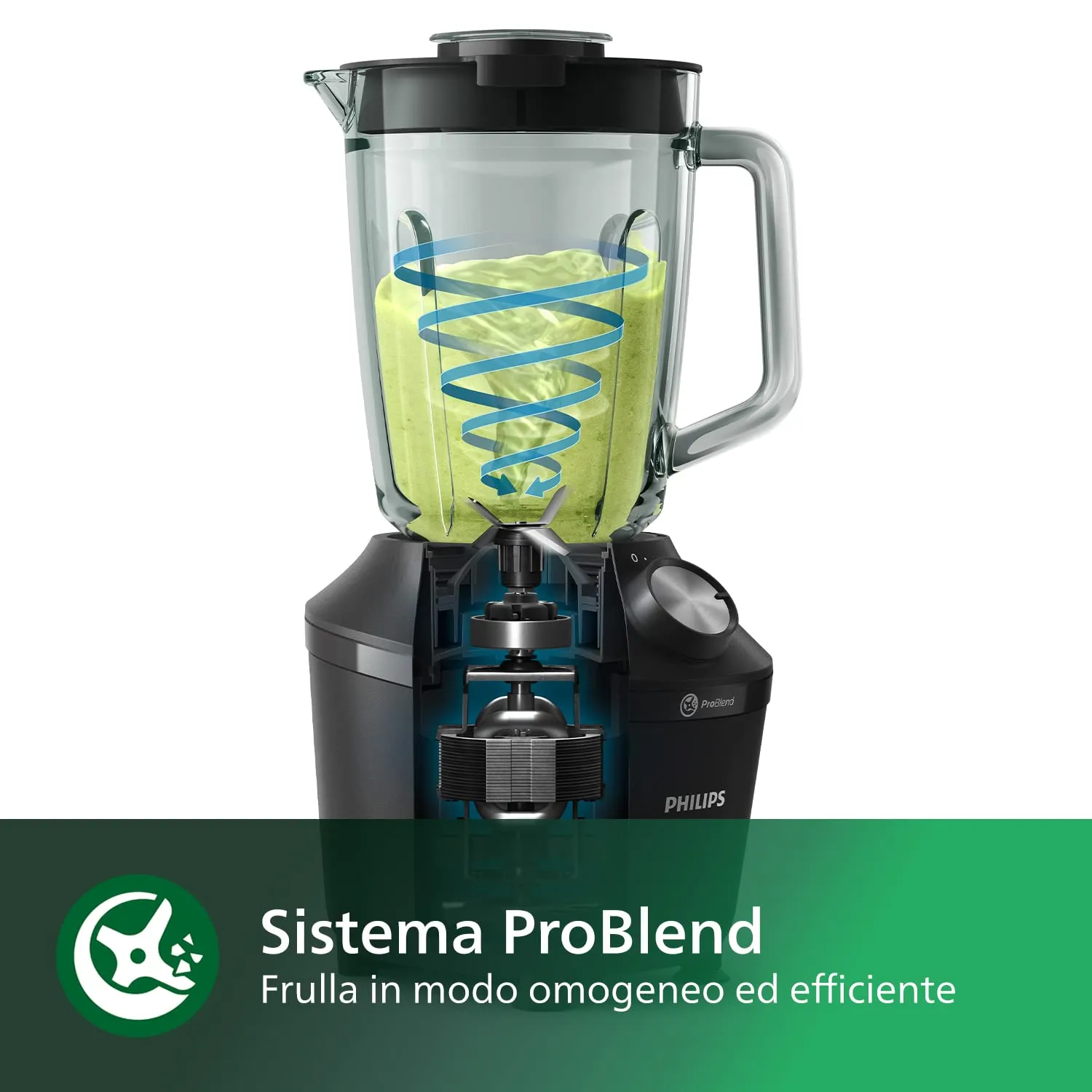 Philips Frullatore Elettrico 3000 ProBlend HR2291/41, 600W, 2L, Nero - immagine 4