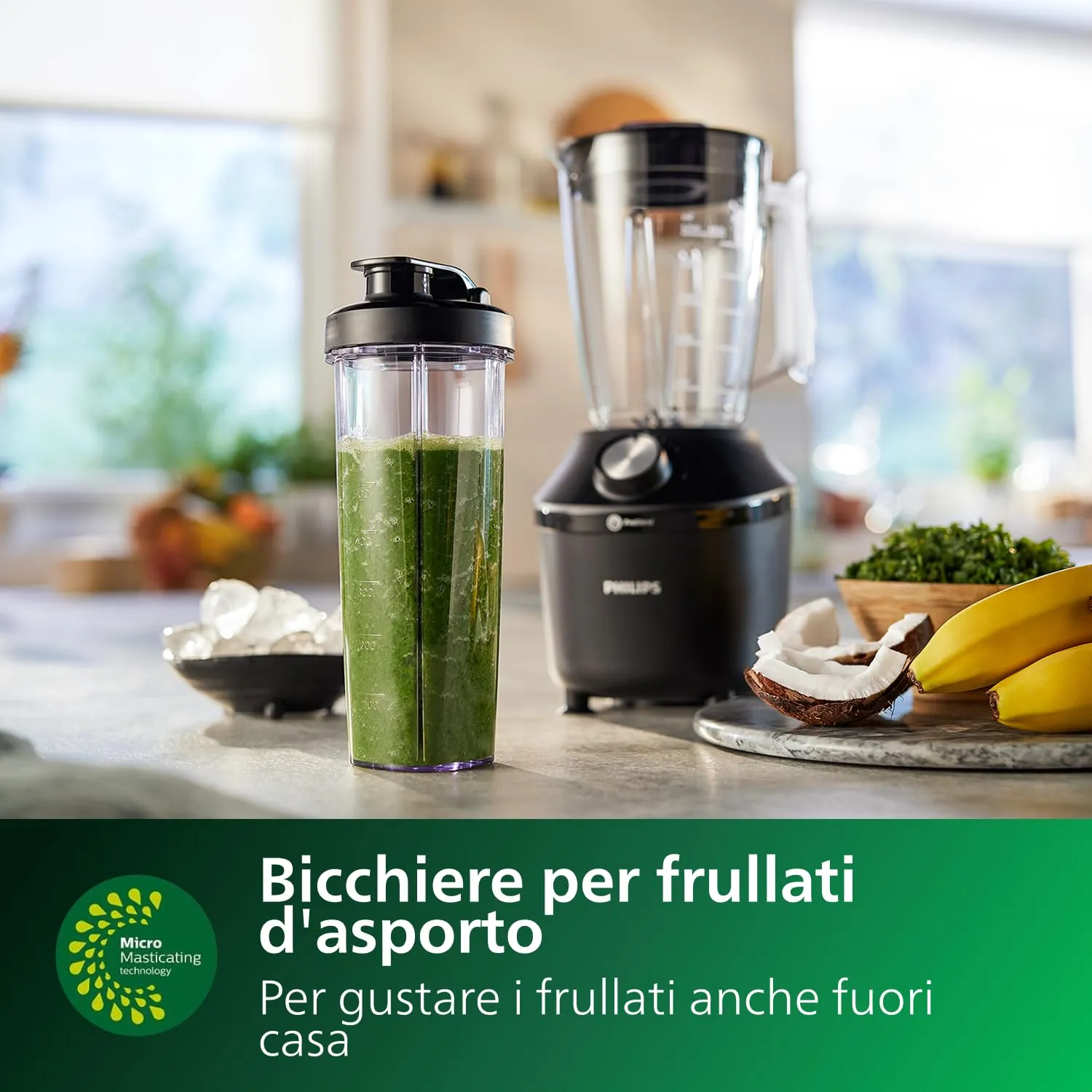 Philips Frullatore Elettrico 3000 ProBlend HR2291/41, 600W, 2L, Nero - immagine 6
