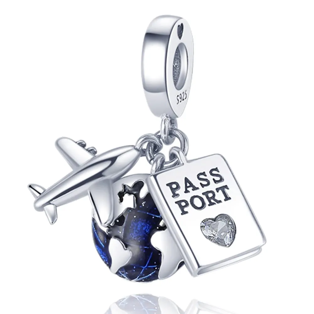 Pandach Bead Charm in Argento Sterling 925 con Cubic Zirconia per Braccialetti e Collane Europei - immagine 1