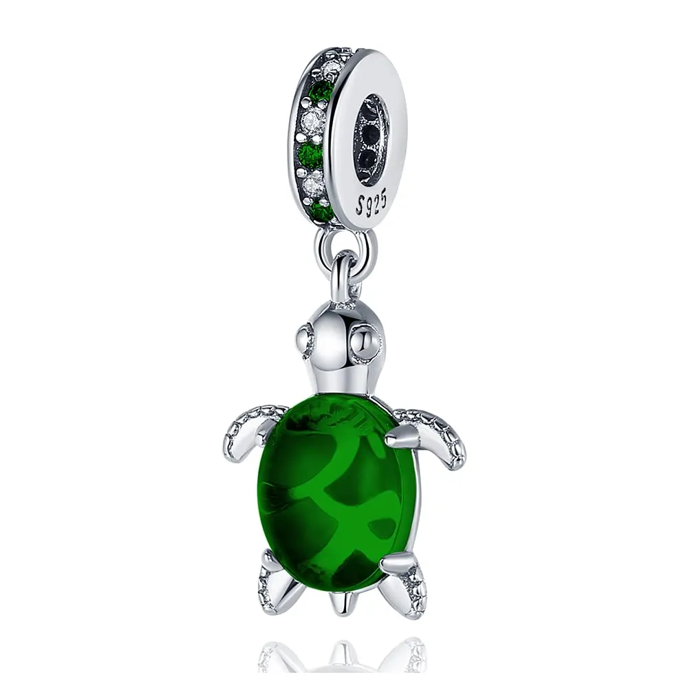 Pandach Bead Charm in Argento Sterling 925 con Cubic Zirconia per Braccialetti e Collane Europei - immagine 1