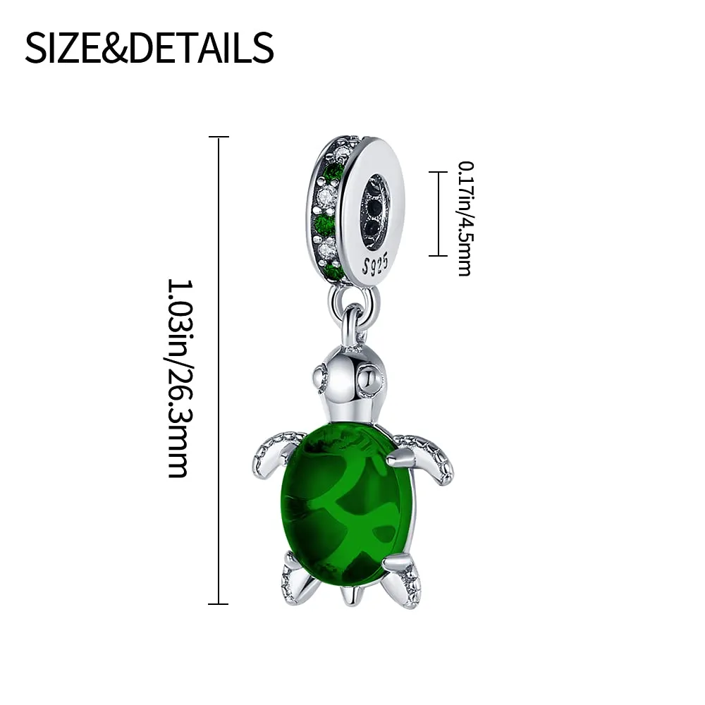 Pandach Bead Charm in Argento Sterling 925 con Cubic Zirconia per Braccialetti e Collane Europei - immagine 5