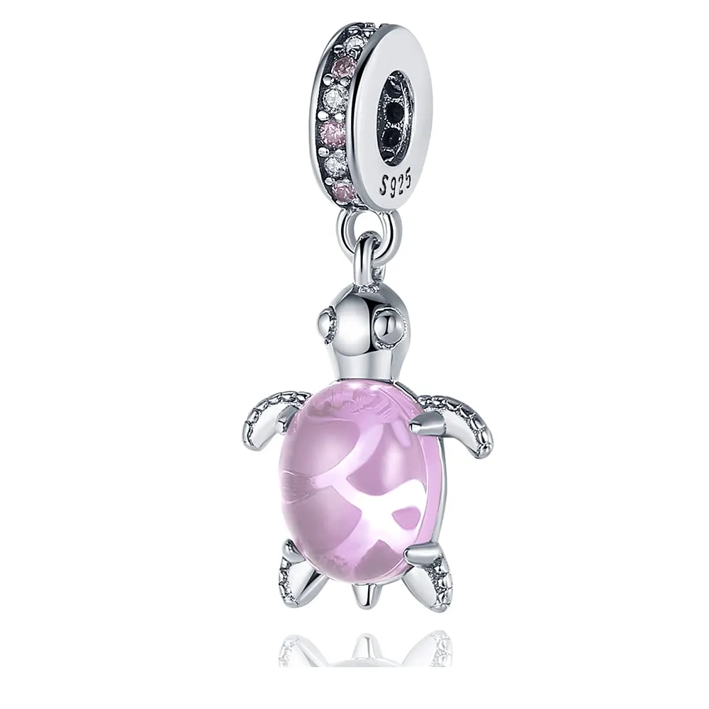 Pandach Bead Charm Ciondolo Argento Sterling 925 con Cubic Zirconia per Braccialetti e Collane Europei - immagine 1