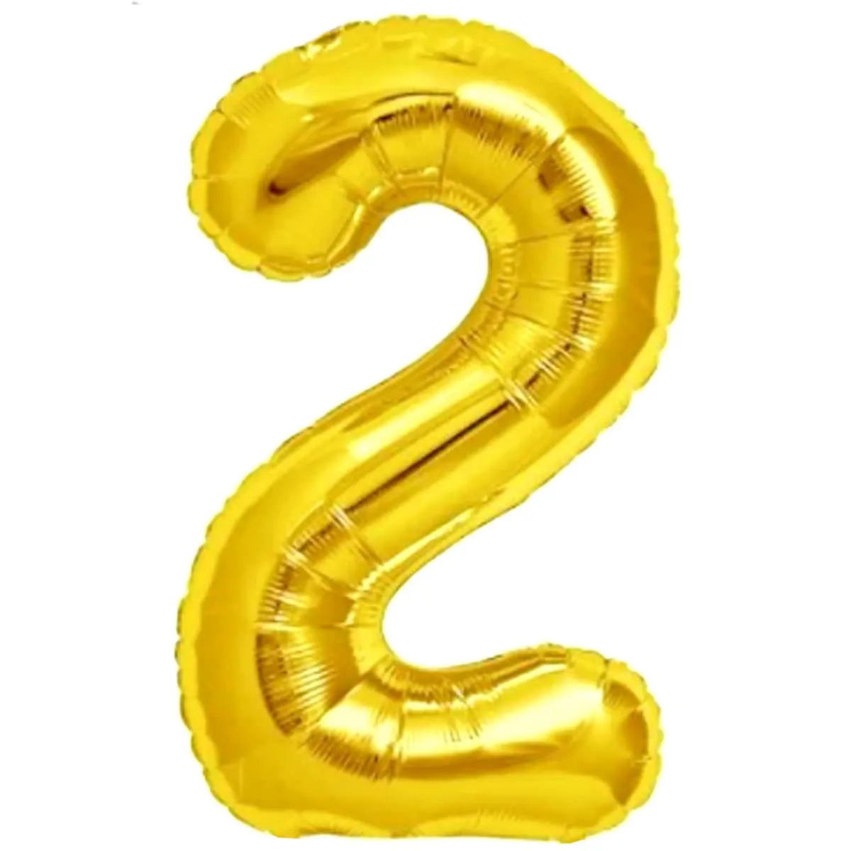 Jonami Palloncino Numero 2 Gigante Oro 100 cm - immagine 1