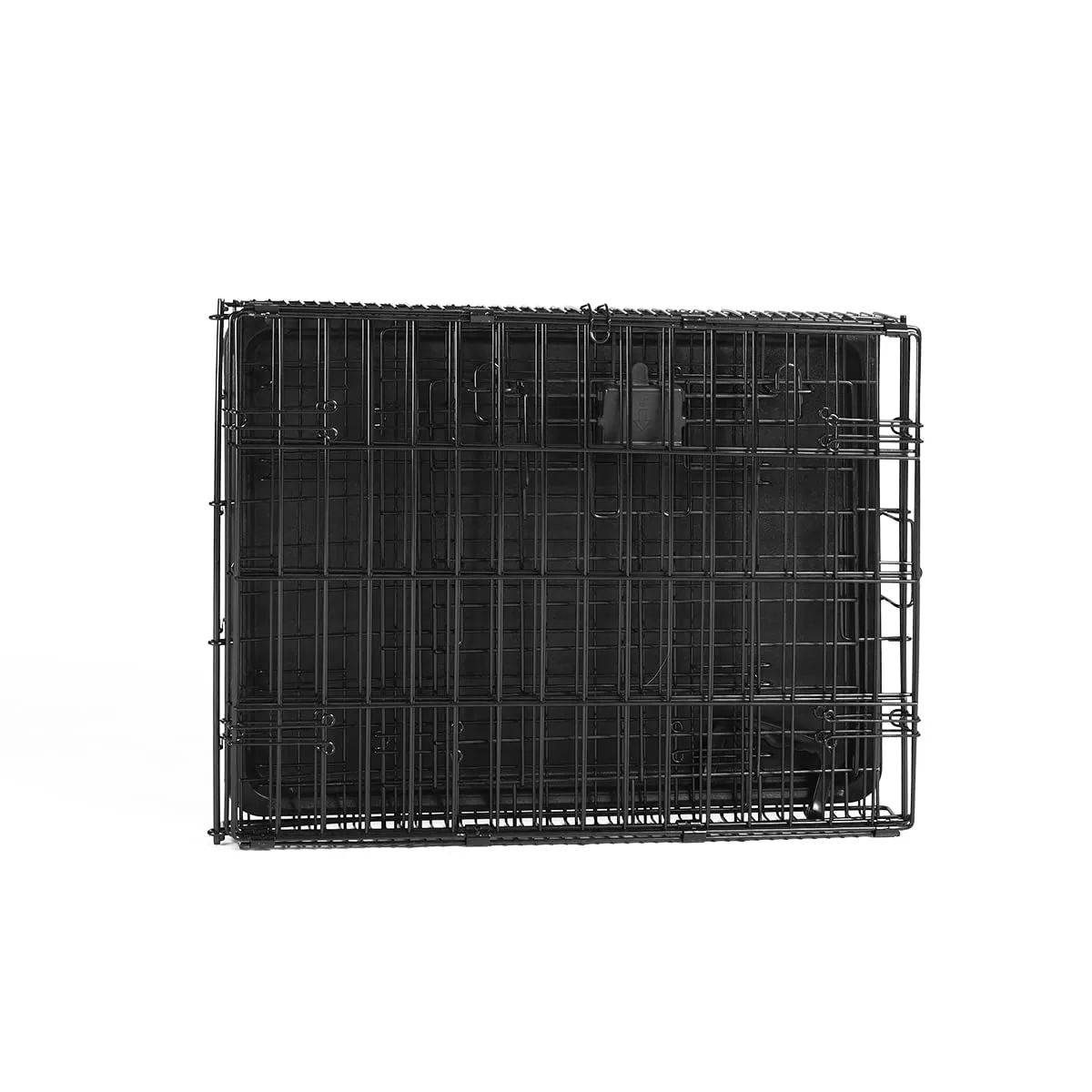 Amazon Basics Gabbia per cani in metallo pieghevole con vassoio rimovibile, Nero, 61 x 46 x 51 cm - immagine 5