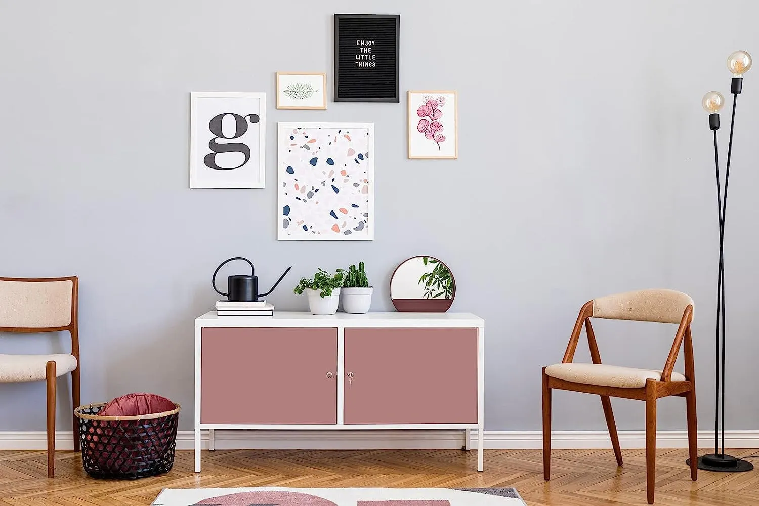 d-c-fix Pellicola Adesiva per Mobili, Ash Rose Opaco, 45 cm x 2 m - immagine 2