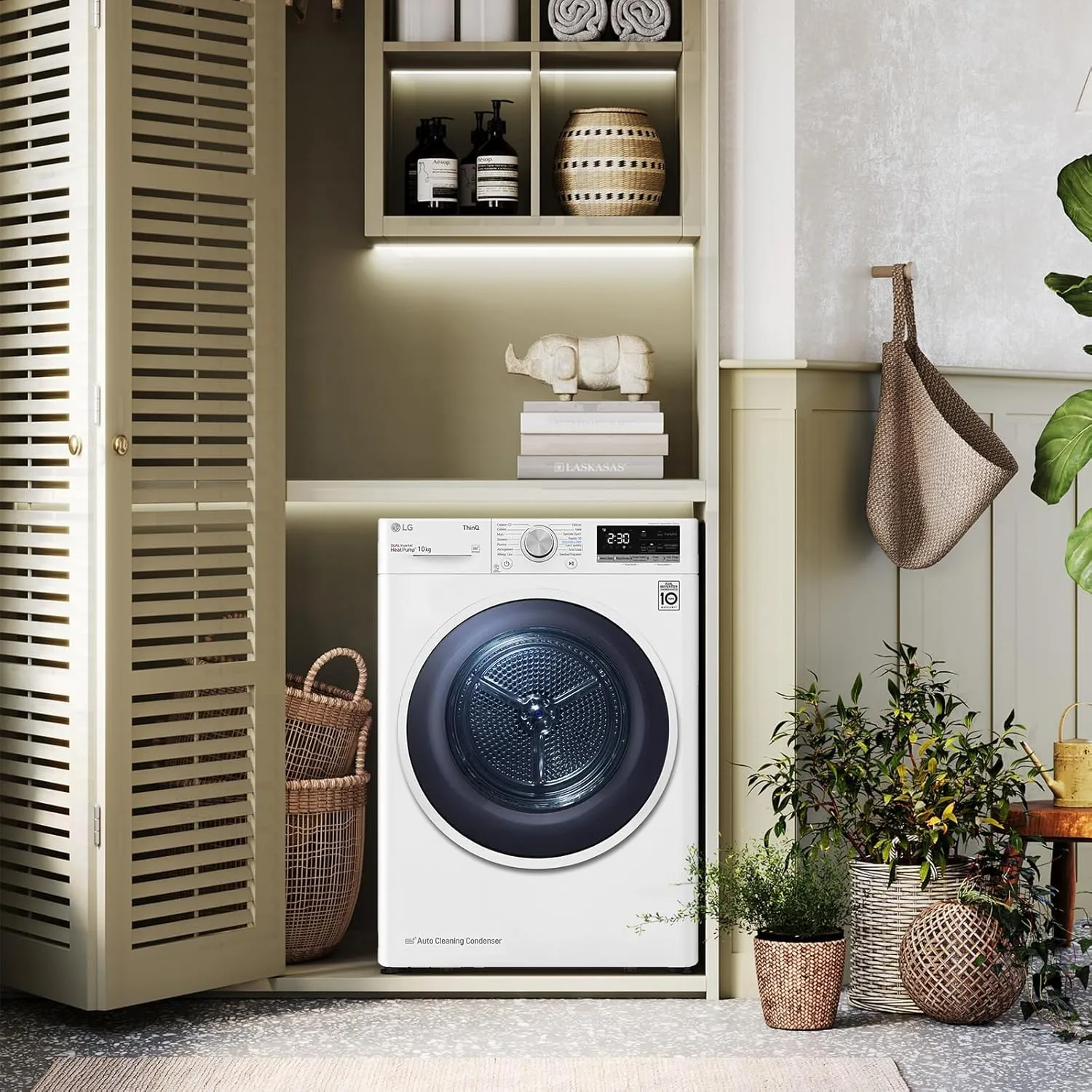 LG RH80V9AVHN Asciugatrice Pompa di Calore 8 kg Classe C Bianco - immagine 2