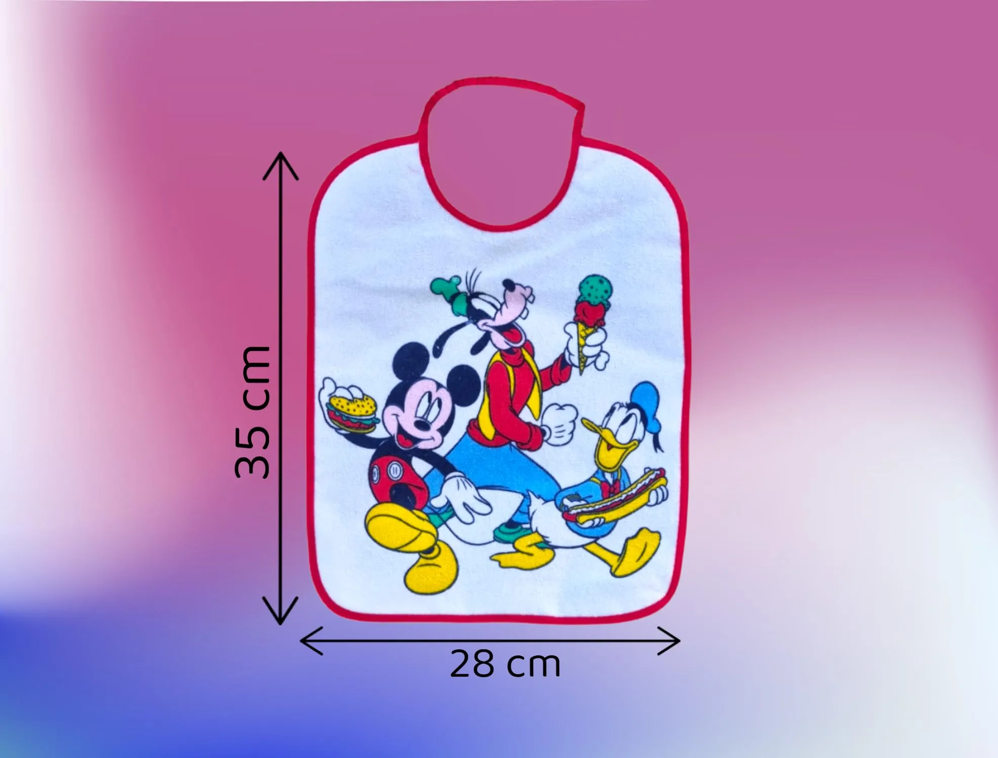 Ellepi Bavaglini Disney Topolino Grande in Cotone Impermeabile - immagine 2