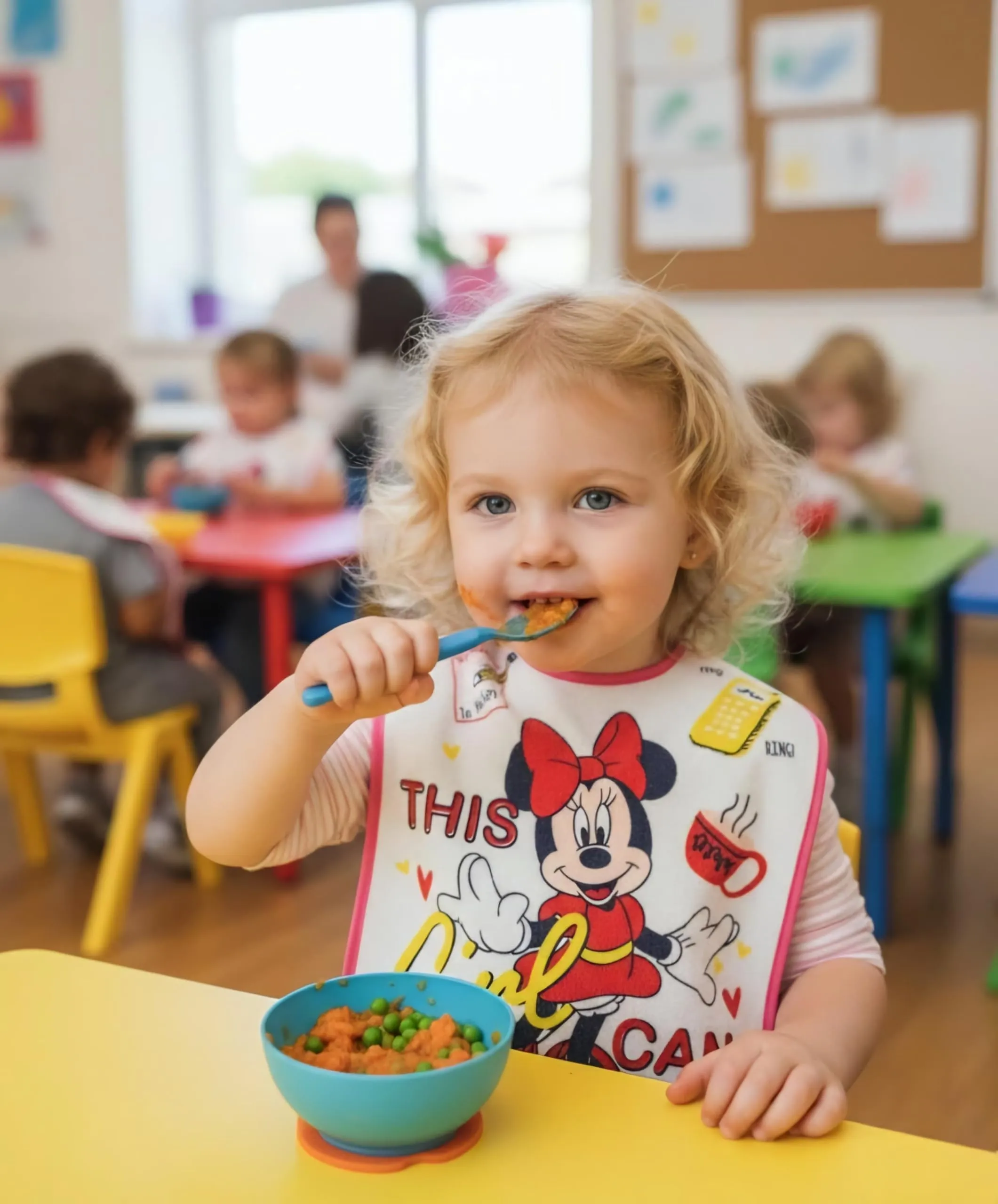Ellepi Bavaglini Disney Minnie Grande, Cotone Impermeabili con Elastico - immagine 2