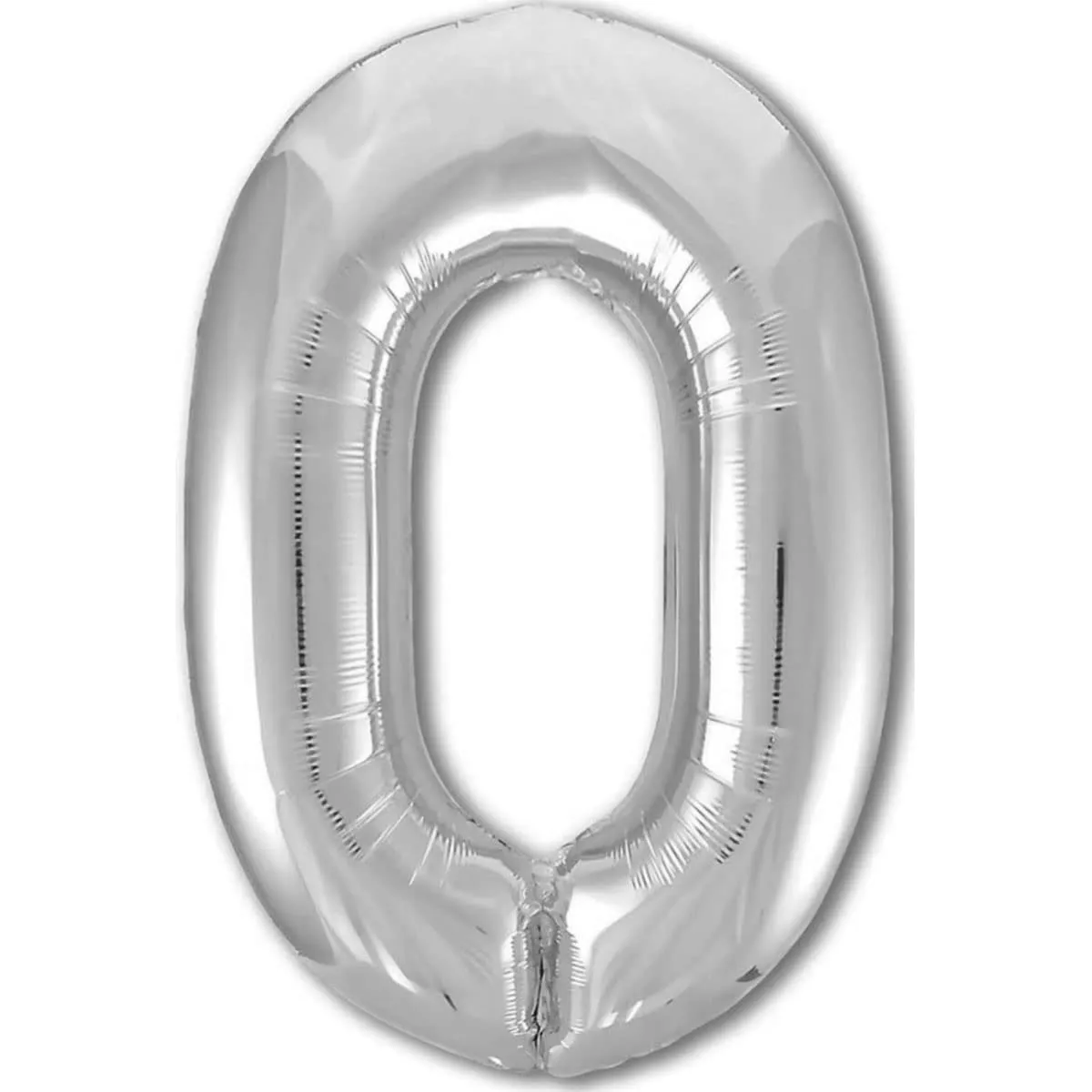 Jonami Palloncino Numero 0 Gigante Argento, 100 cm - immagine 1