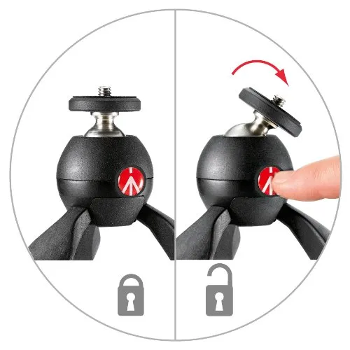 Manfrotto PIXI Treppiede da Tavolo per Fotocamere CSC e DSLR - immagine 4