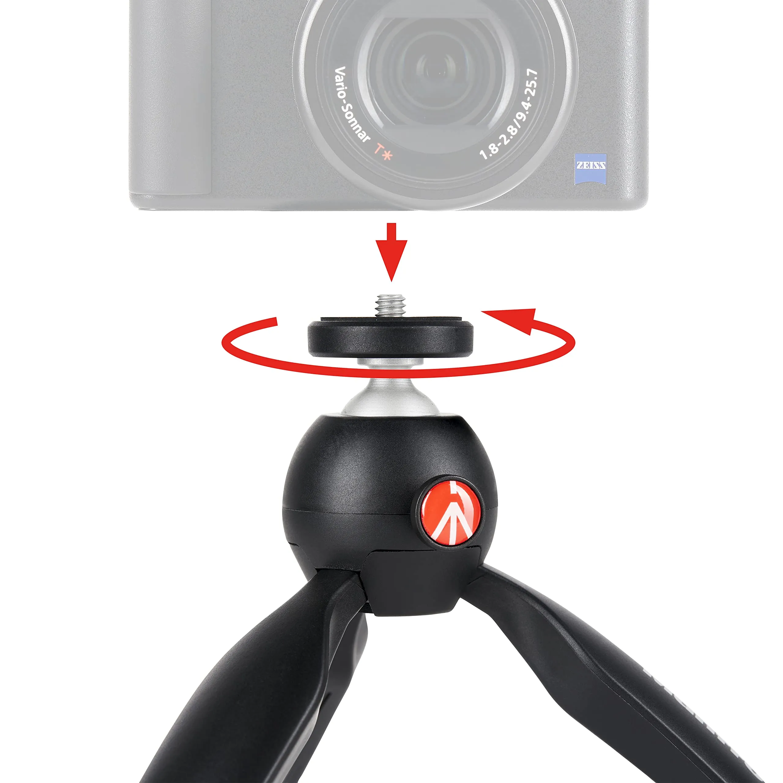 Manfrotto PIXI Treppiede da Tavolo per Fotocamere CSC e DSLR - immagine 5