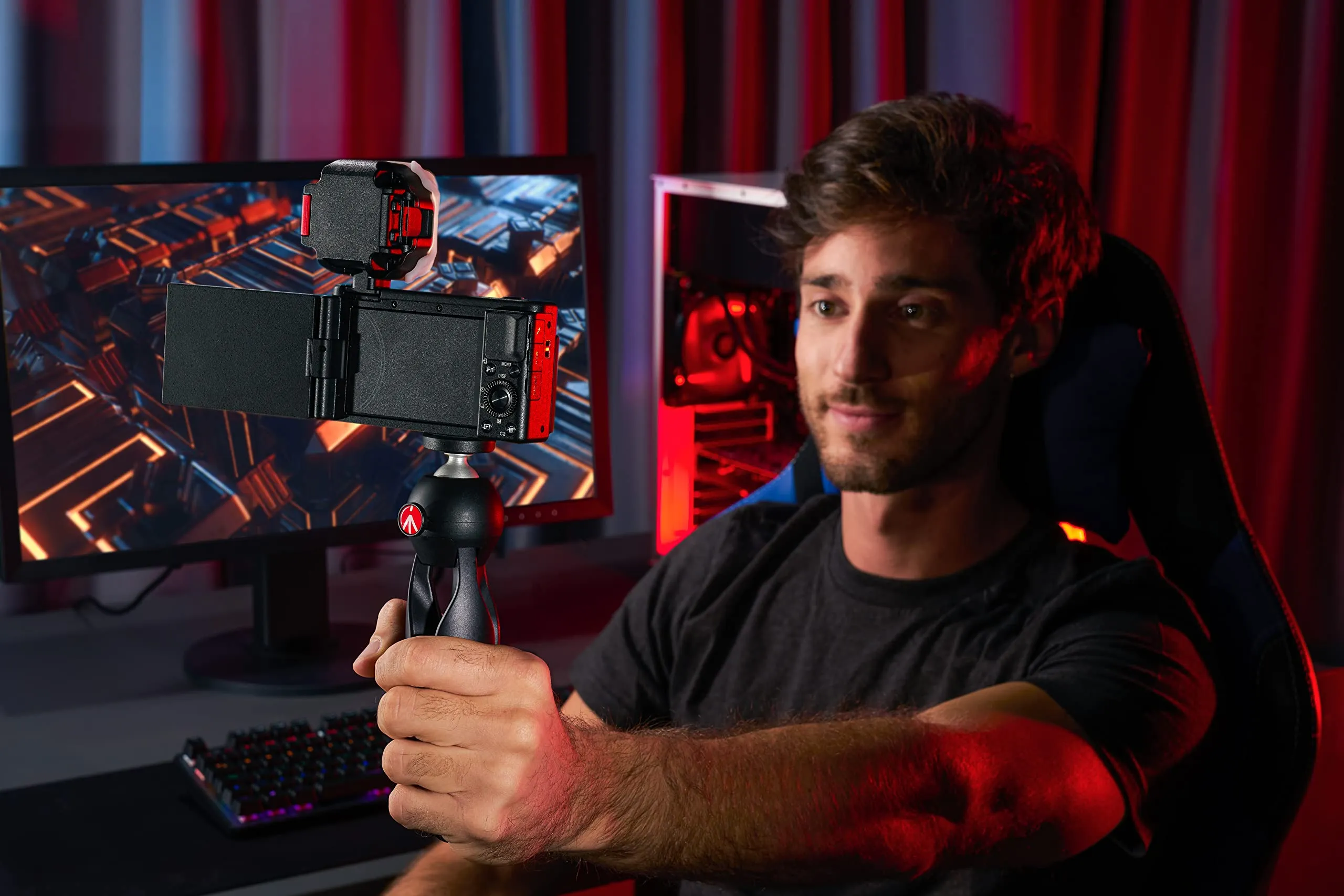 Manfrotto PIXI Treppiede da Tavolo per Fotocamere CSC e DSLR - immagine 6