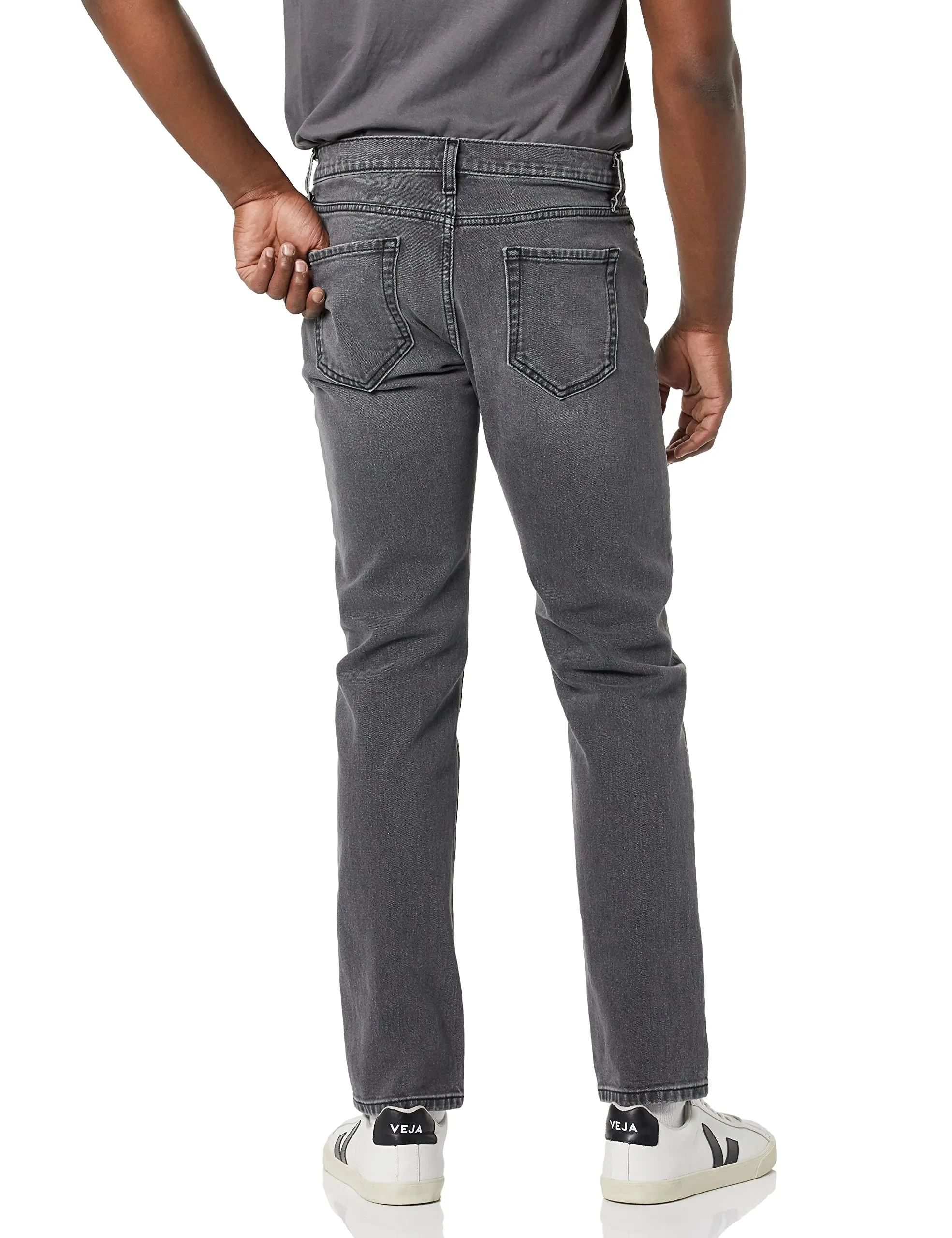 Amazon Essentials Slim Fit Jeans, Grigio Slavato, 29W / 28L - immagine 3
