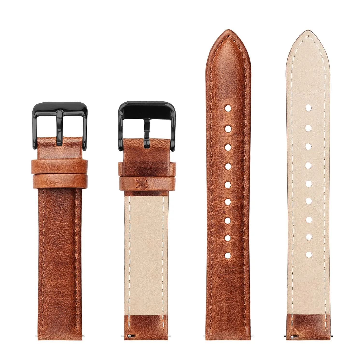 Fullmosa Cinturino Orologio 22mm in Vera Pelle a Sgancio Rapido - immagine 6